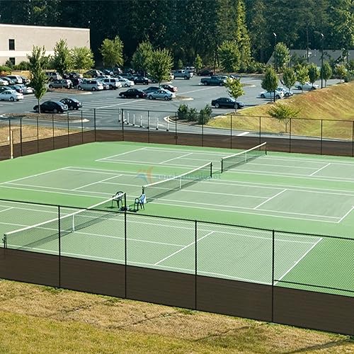 Miniatura 7 de TANG Valla de privacidad para exteriores, 98% de privacidad, resistente para patio trasero, valla de eslabones de cadena con bridas de cremallera, 5