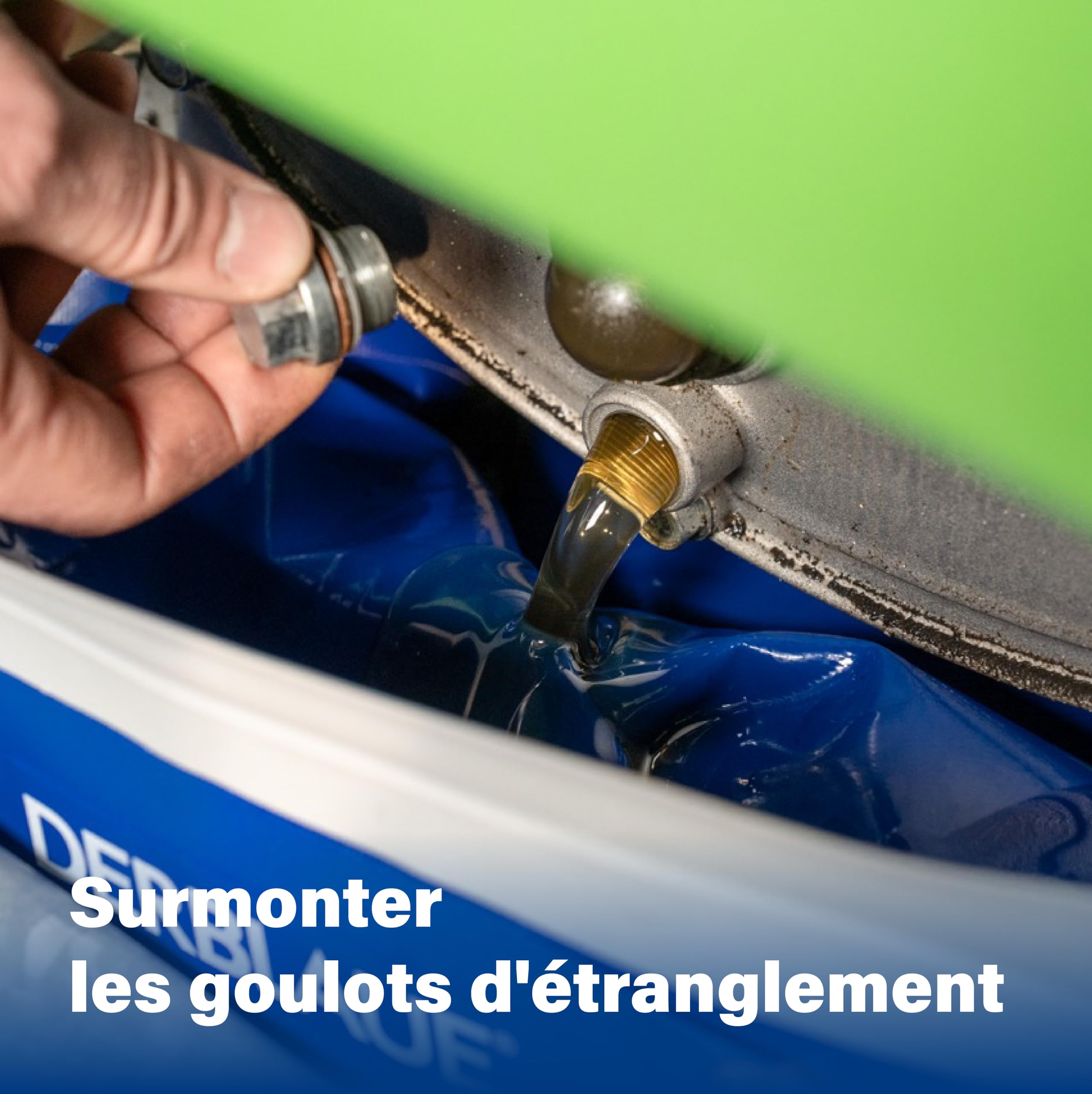 DERBLAUE® Kit de Service – Systèmes de récupération de liquides hautement flexibles – pour la récupération et le pompage des liquides dans les domaines de la construction
