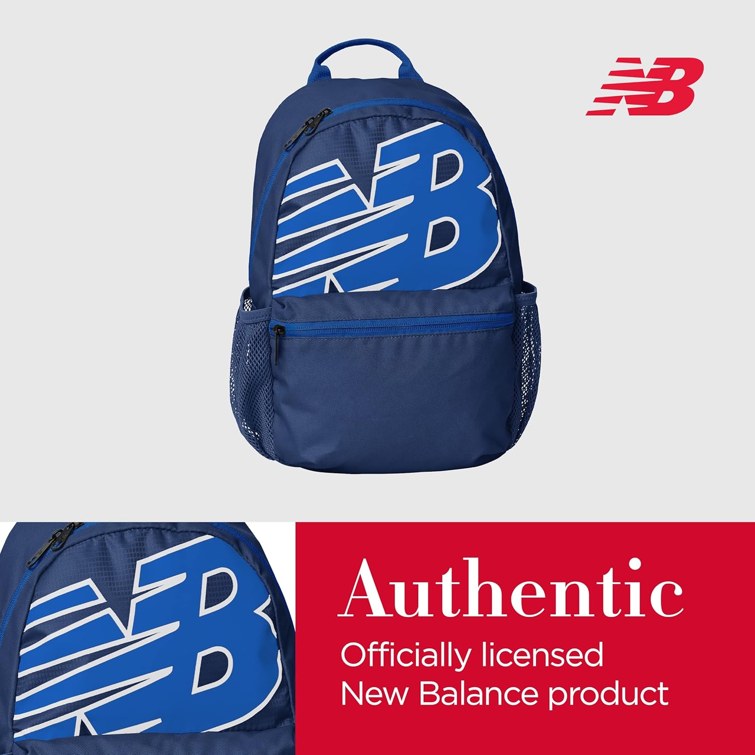 New Balance Backpack, Core Performance Daypack Small Hiking Bag, Blue