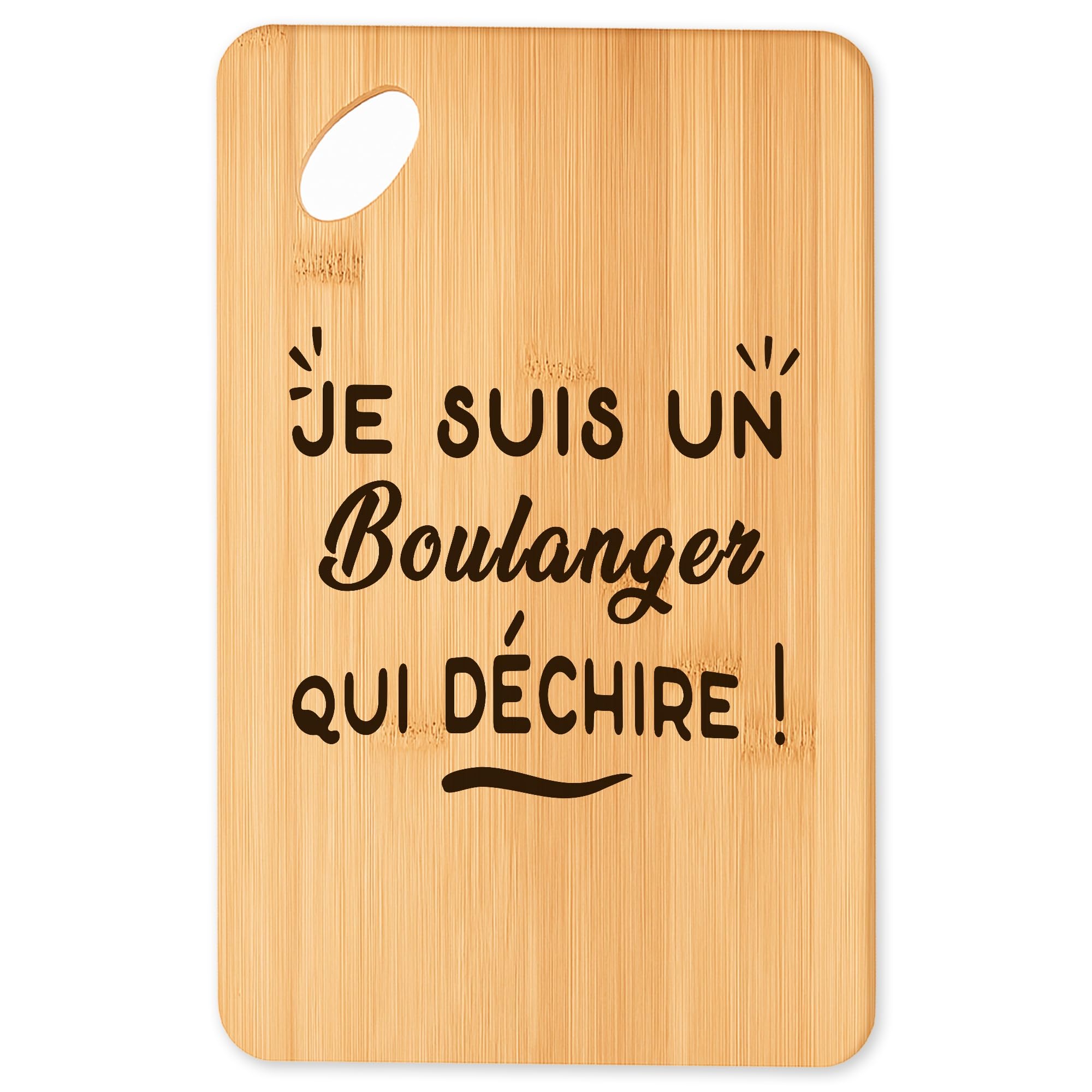 Cadeau original de cuisine : planche boulanger en bambou pour le barbecue