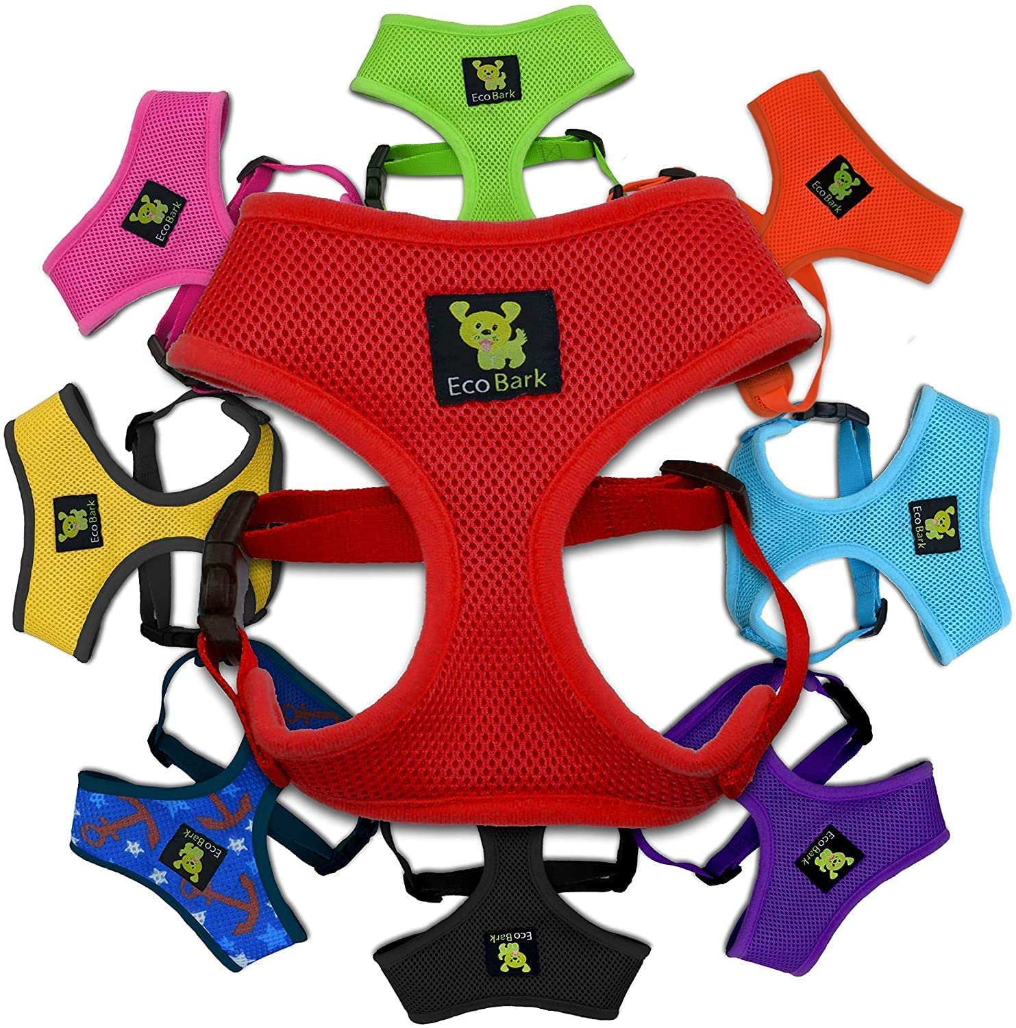 EcoBark Dog Harness Red 