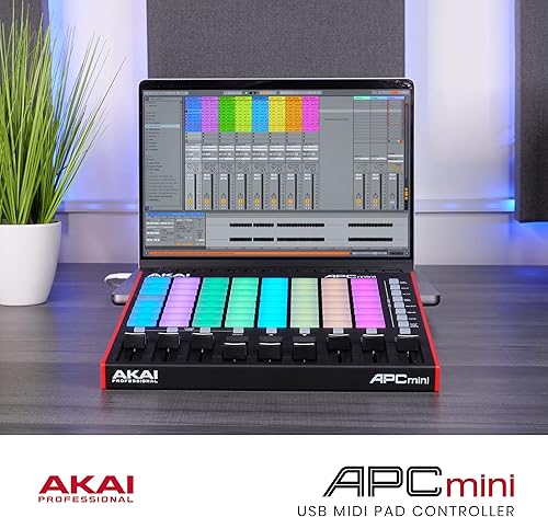 Miniatura 7 de Akai Professional APC Mini MK2 - Controlador USB MIDI Pad para lanzamiento de clips con Ableton Live Lite, 64 almohadillas RGB, modo de tambor y