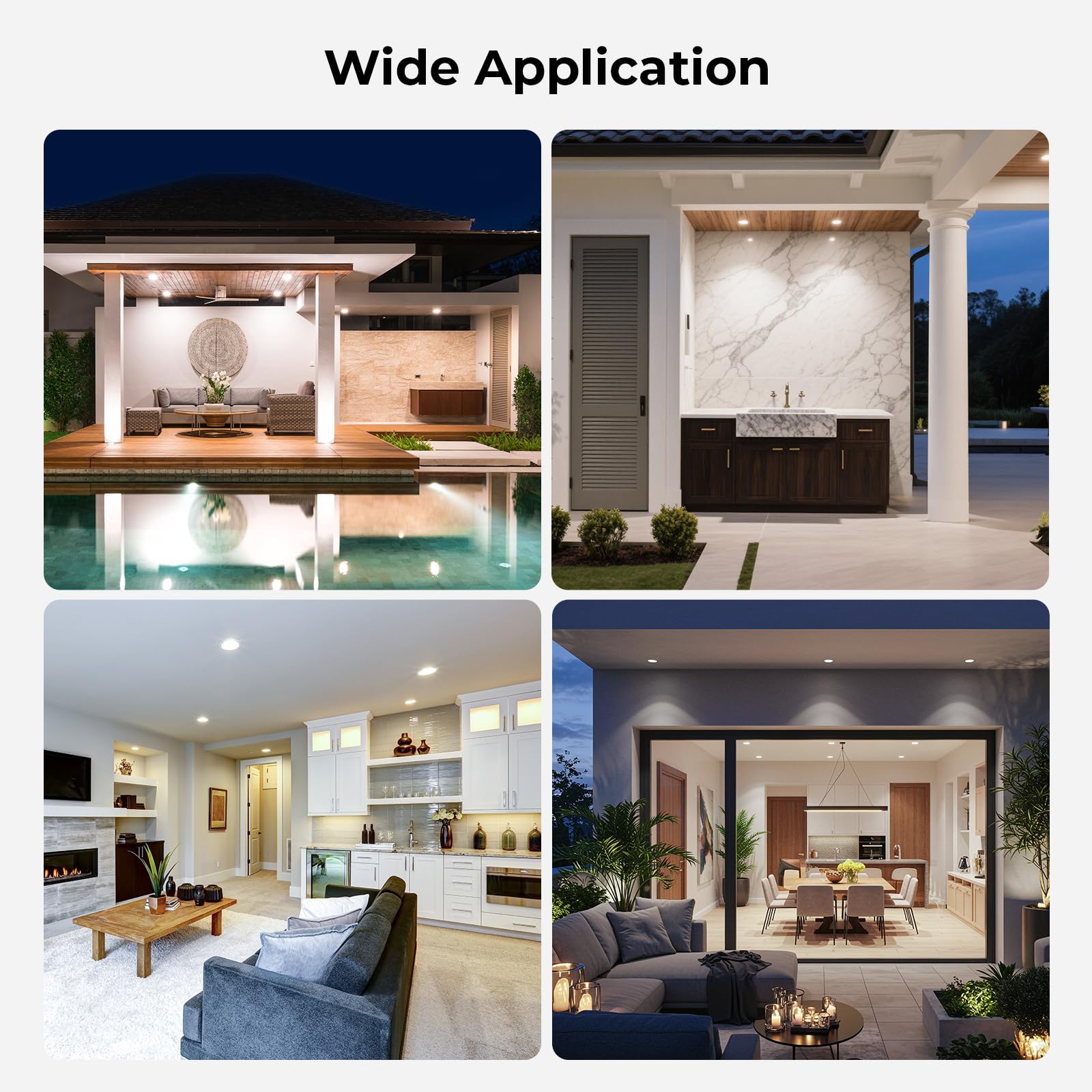 GvvooHome PAR38 - Bombillas LED para exteriores, equivalente a 100 W, luz blanca diurna, luz blanca diurna, regulable, impermeable, para porche, patio, garaje, base E26, 1050 lm, 13 W, 15000 horas