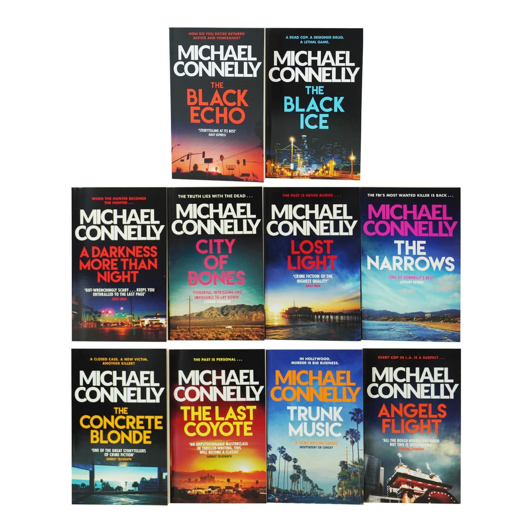 Michael Connelly Harry Bosch Series 10 Books Collection Set