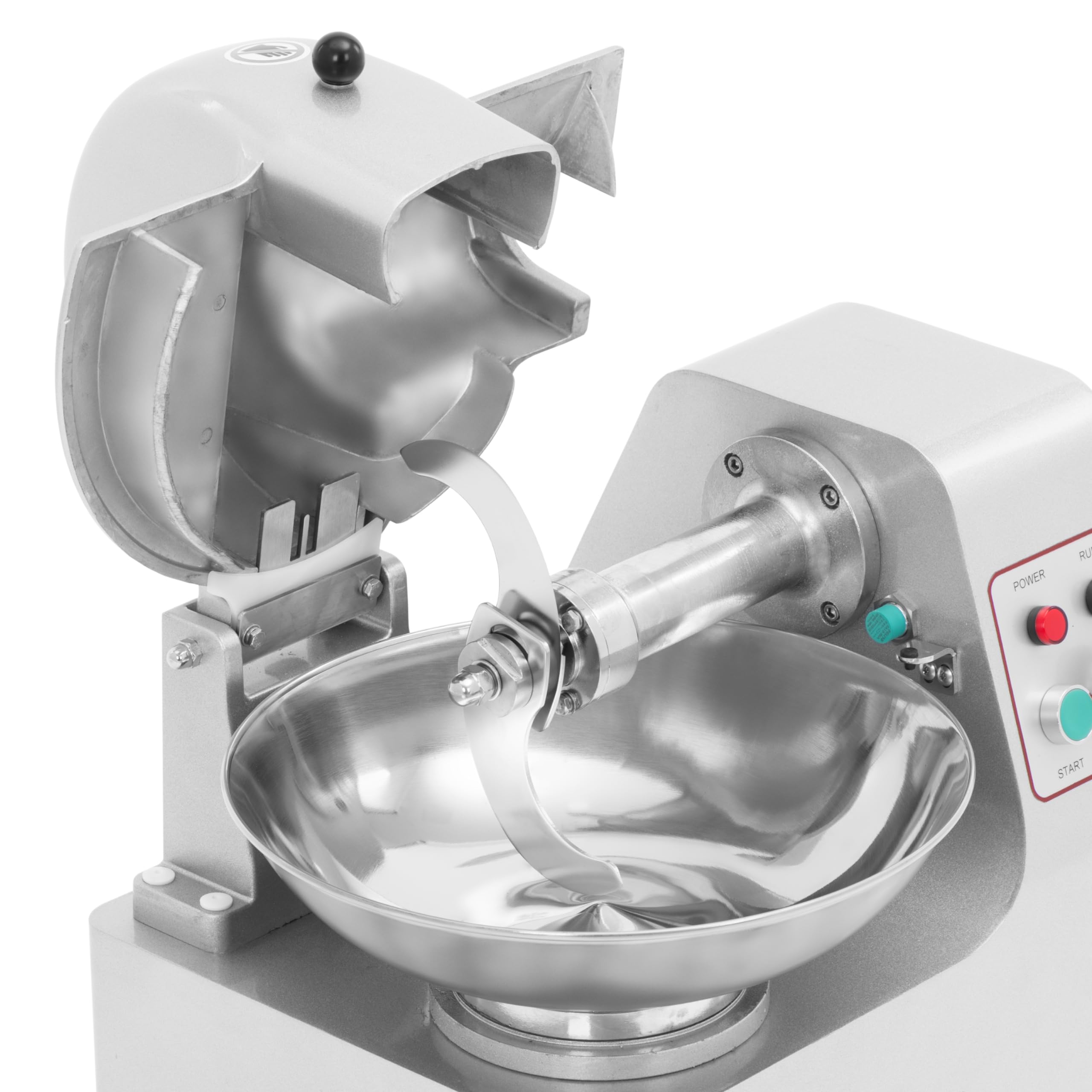 Royal Catering RCBC-5V3 Tischkutter 1360 U/min 5 L 550 W Edelstahlschüssel Küchenkutter Küchenmaschine Gastro-Kutter