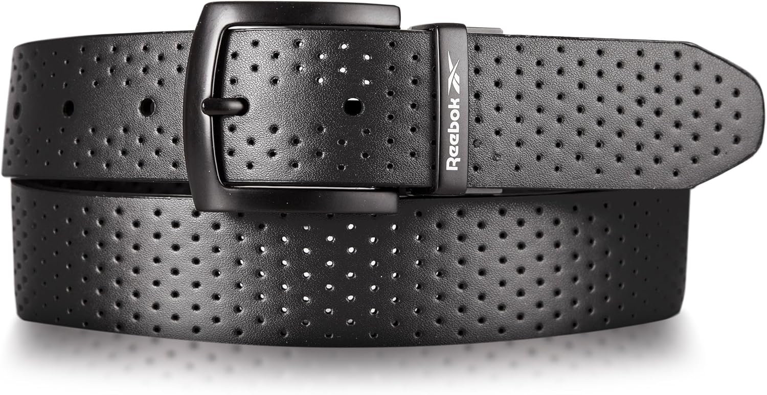 Reebok Men's Golf Belt | Athletic Performance | Lightweight | Casual | Breathable | Comfort | Versatile