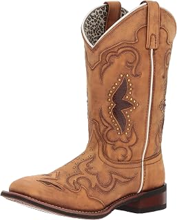 Tan Spellbound Square Toe Women's Western Boots 5661