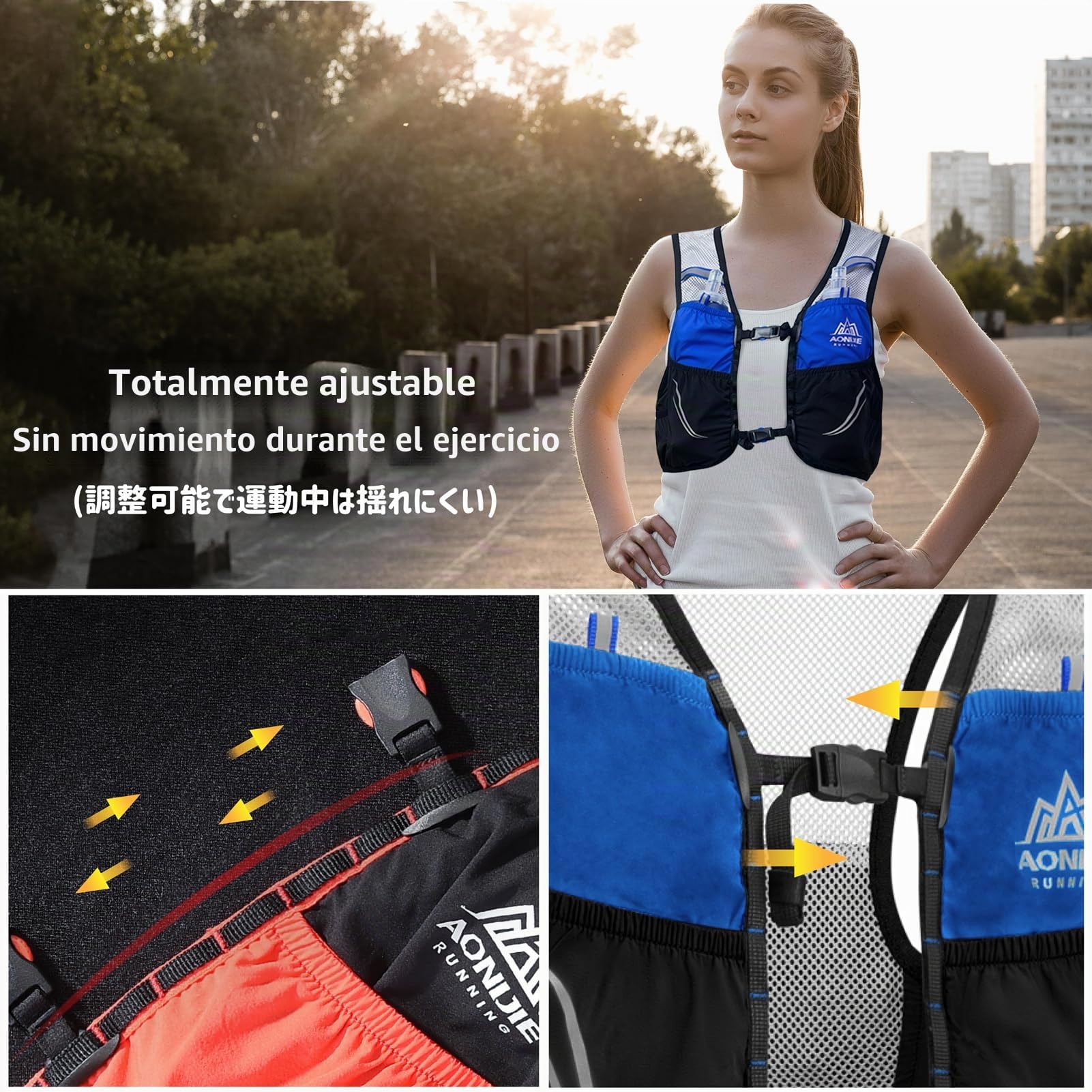 Azarxis Mochila de Hidratación Ultraligero Chaleco Hidratacion Trail Running Mujer Hombre para Ciclismo Senderismo Escalada Corriente