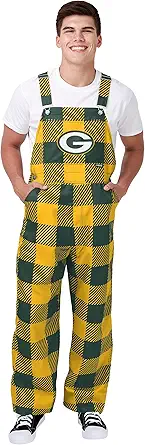 FOCO NFL mens Nfl Team Logo Bib Overalls