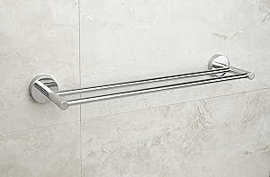 Kapitan Baño Doble Toallero 50 cm, Pulido Acero Inoxidable ...