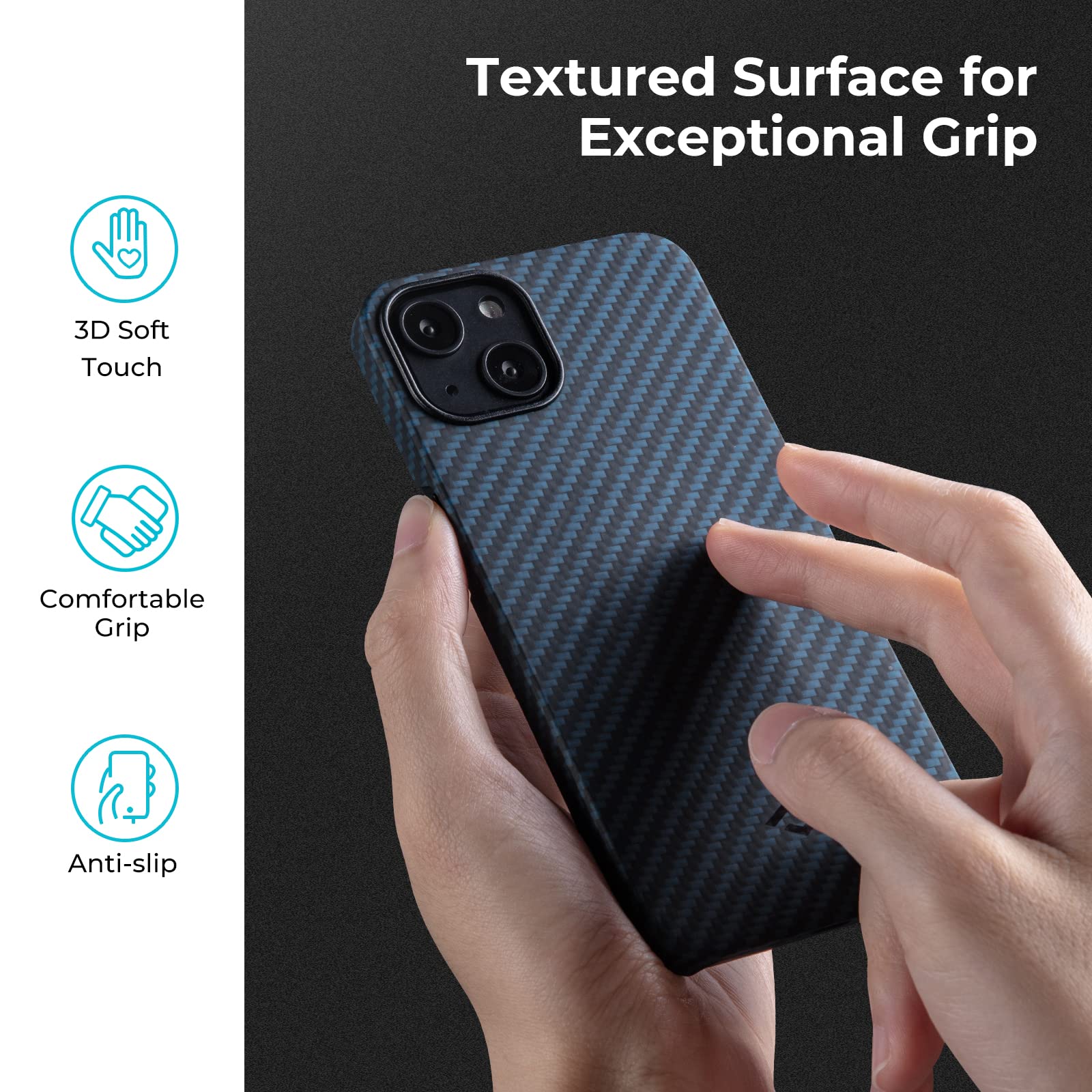 PITAKA MagEZ Case 2 Magnetic Case for iPhone 13 mini [MagEZ Case 2