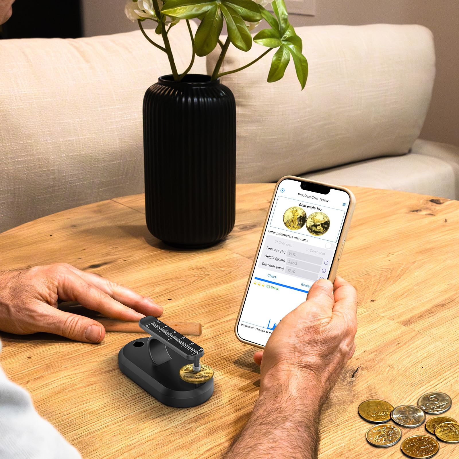 Salcod Coin Ping Tester - Authenticate Coins! -5