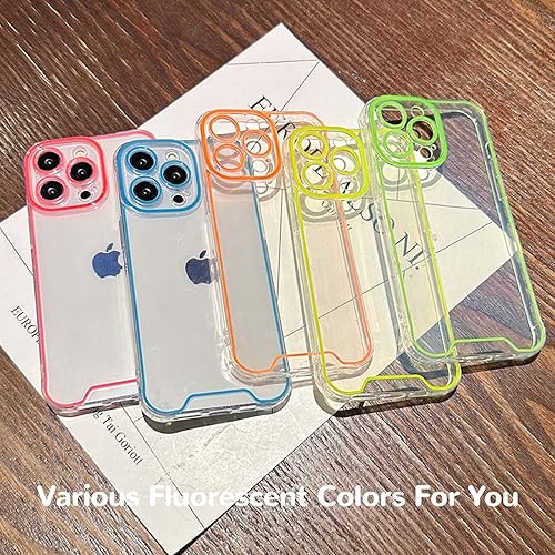 Miniatura 7 de EYZUTAK Funda de teléfono luminosa para iPhone 13 de 6.1 pulgadas, fluorescencia que brilla en la oscuridad, transparente TPU suave brillo nocturno