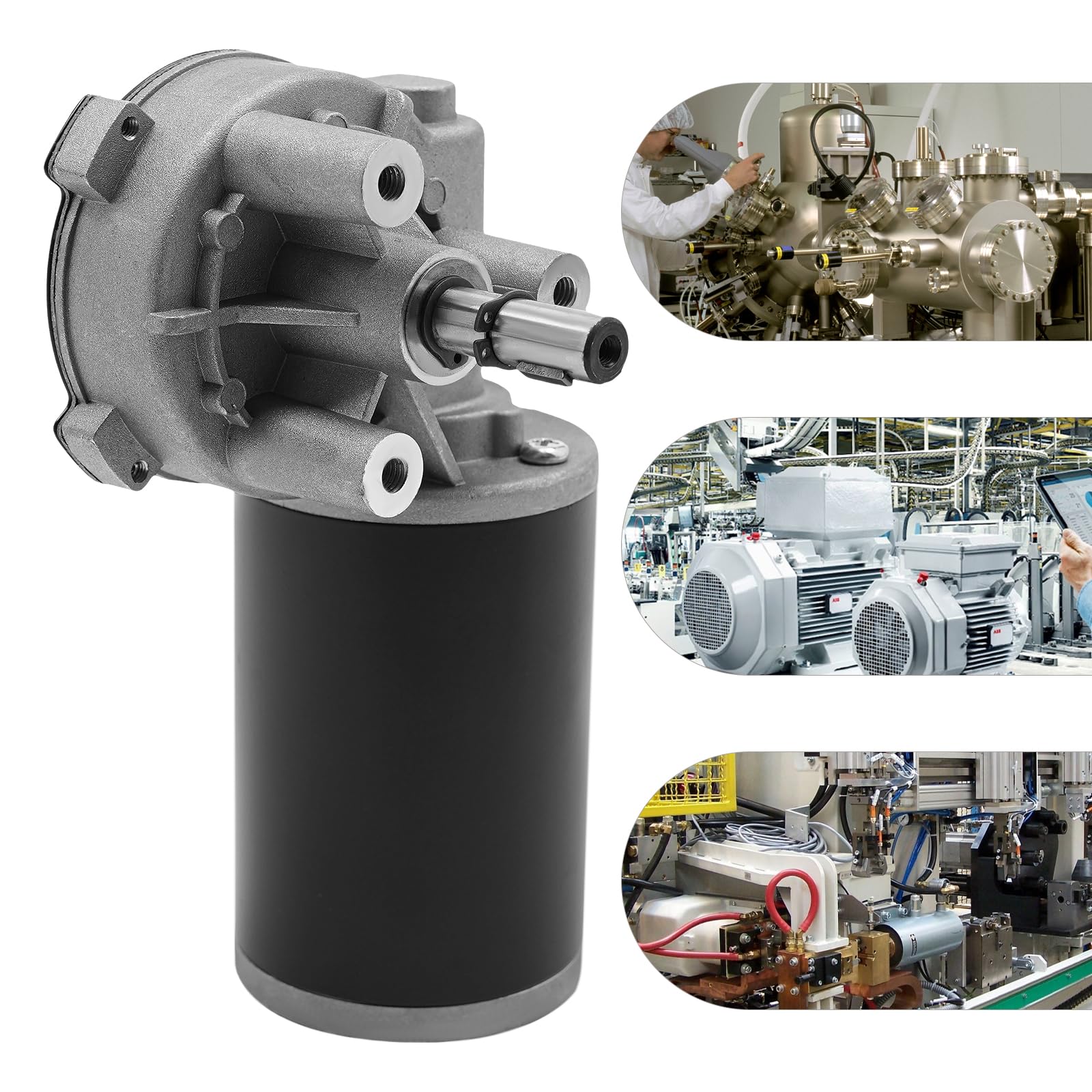 Motor de engranaje de 24 V CC, 45 W, alto par, limpiaparabrisas, engranaje síncrono eléctrico