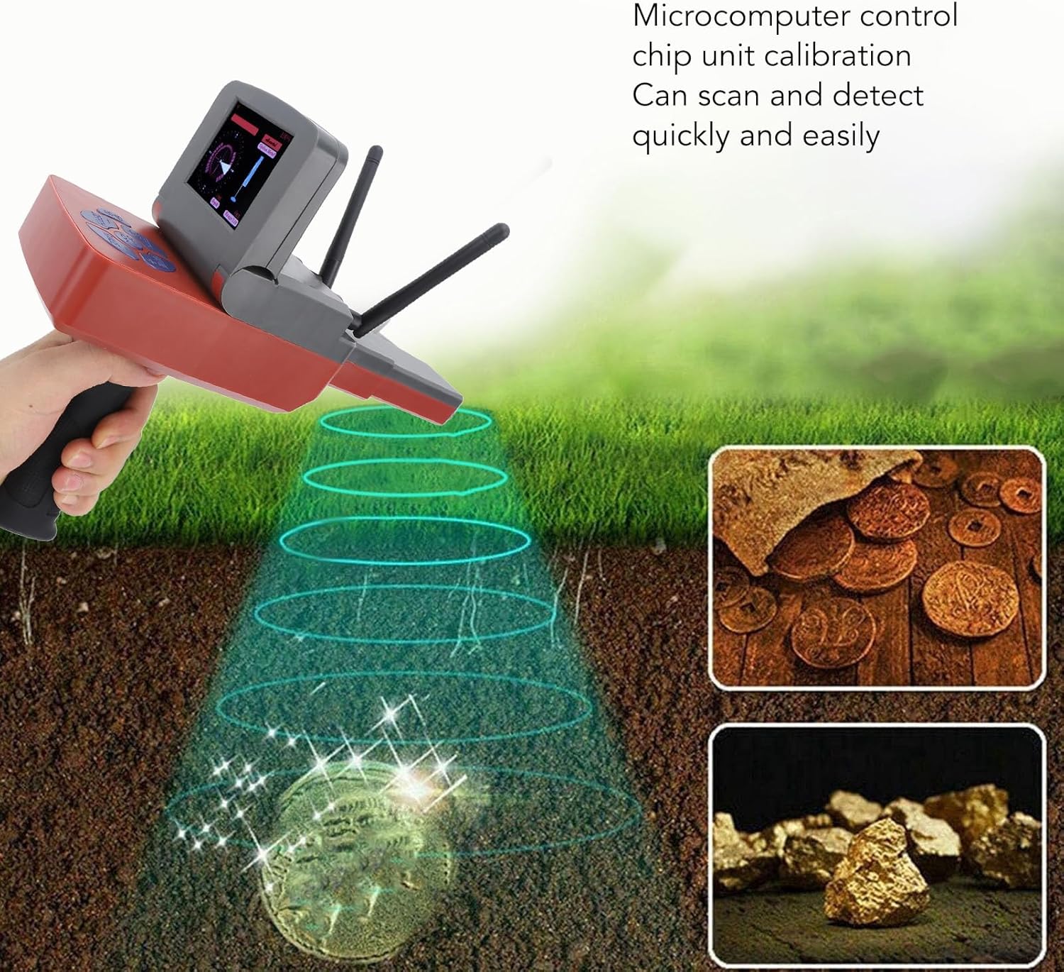 ciciglow Metal Detector with antennas and display