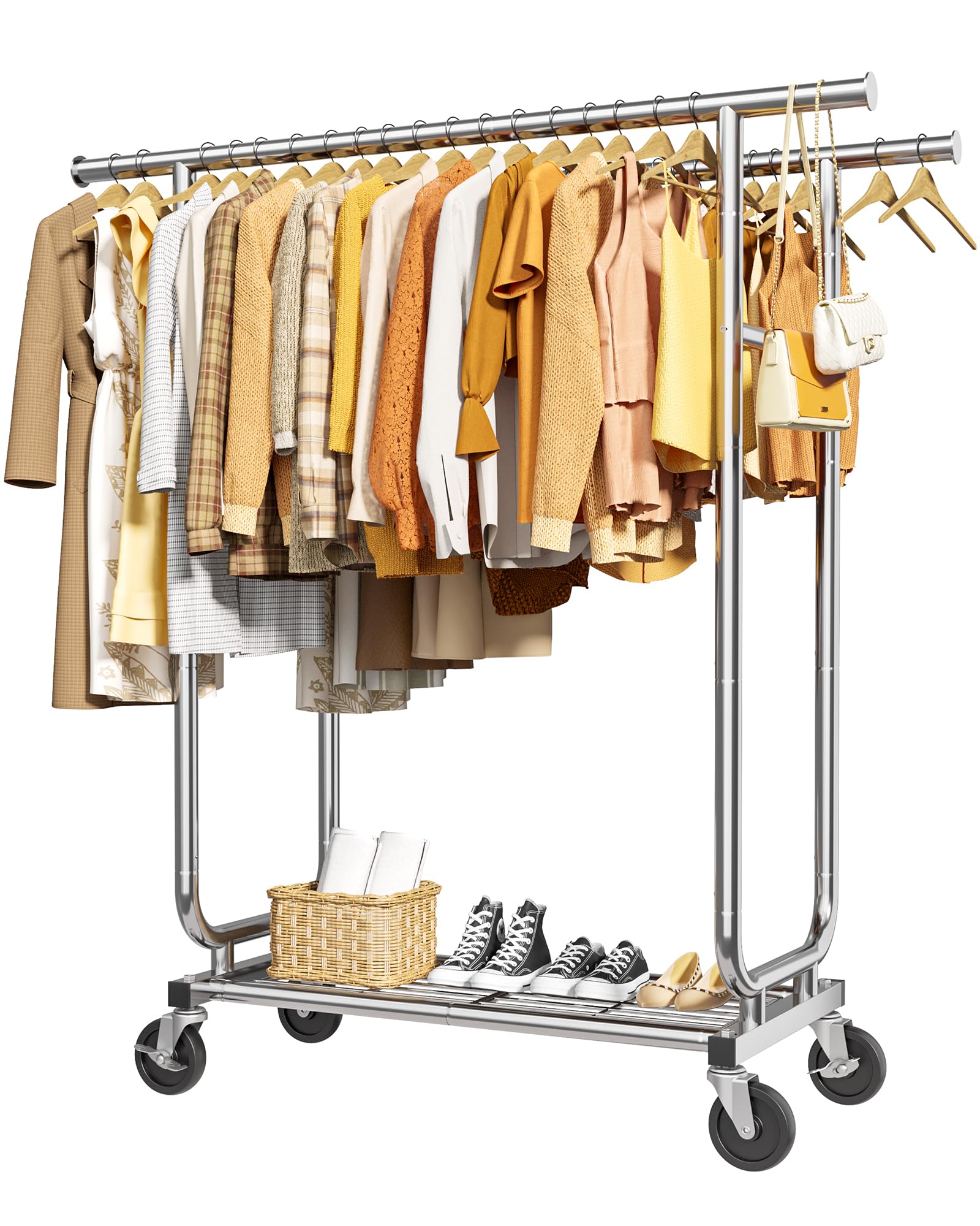 Photo 1 of Sakugi Stainless Steel Double Rod Clothes Rack