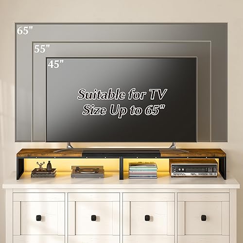 Miniatura 7 de EnHomee Soporte para monitor de computadora de 55.2 pulgadas, estante de escritorio para monitores de 3 x 23 pulgadas, computadora portátil, PC,