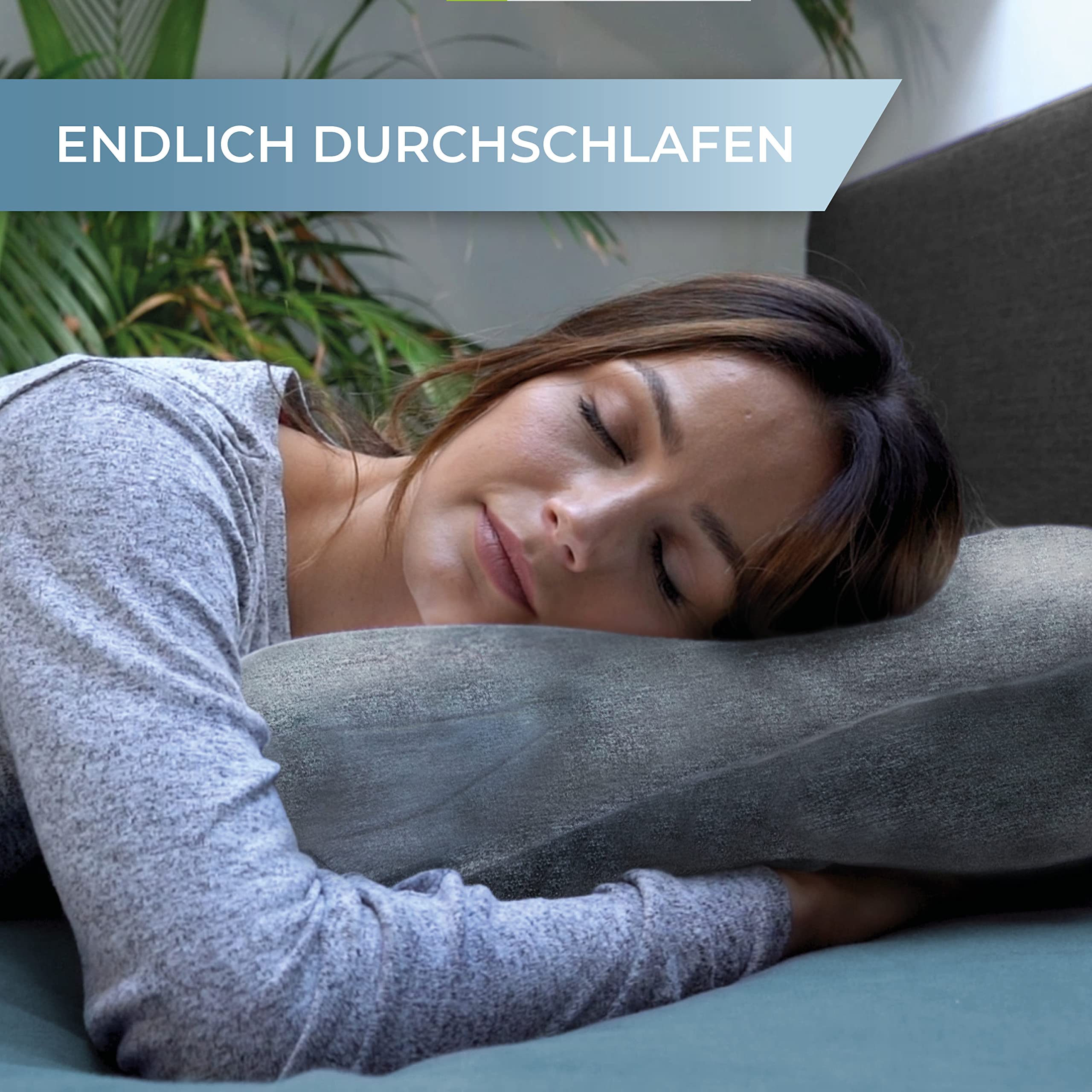 Shokunin Nackenstützkissen Orthopädisches Kissen Memory Foam 60x40 grau Anti Schnarch Seitenschläferkissen