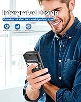 Vista 7 de OCASE Funda tipo cartera compatible con iPhone 13, de piel sintética con tapa tipo folio, con tarjetero, bloqueo RFID, soporte