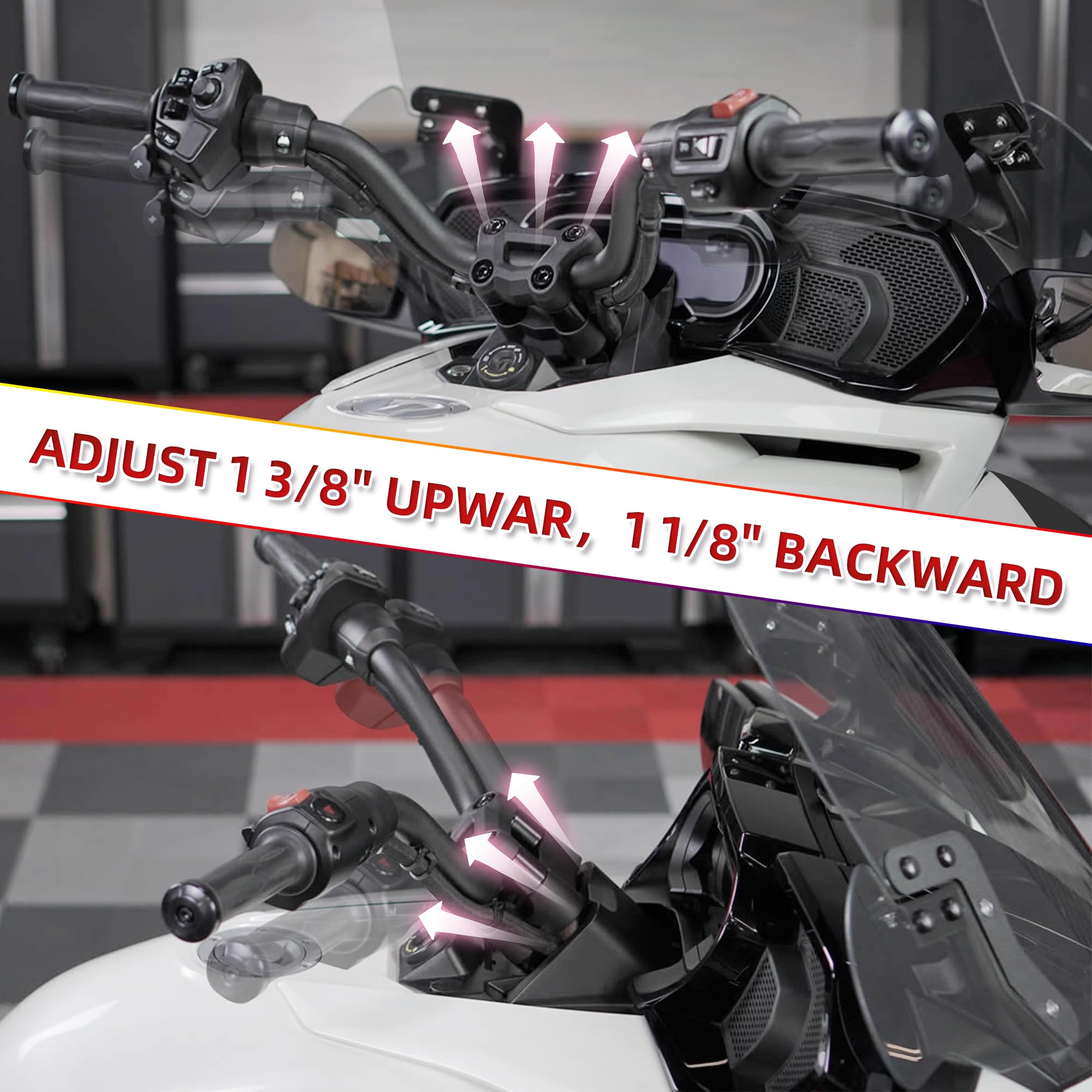 Amazon | Sresk ハンドルバーライザー Can Am Spider用 アルミ製