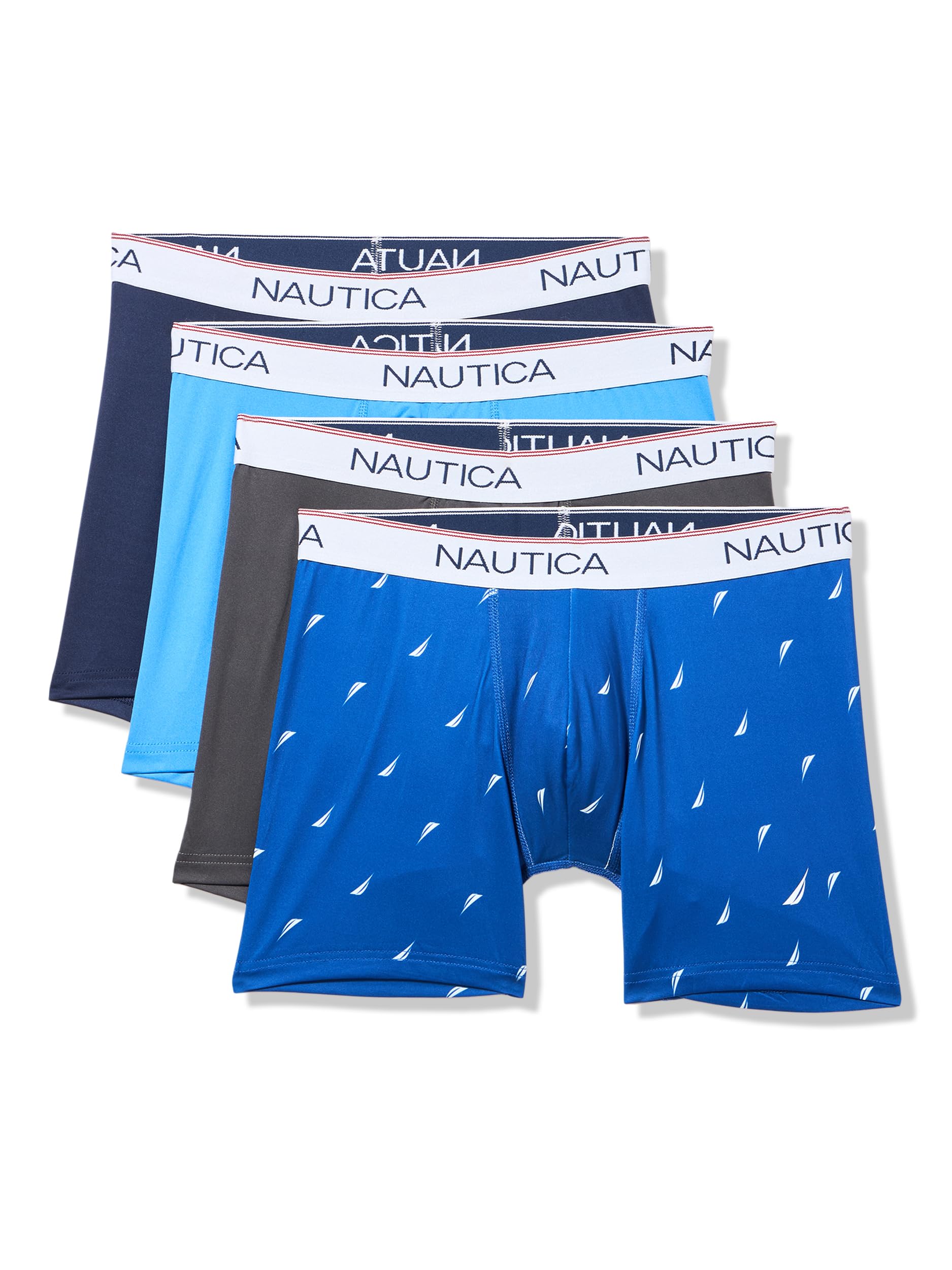 nautica Men's 4 Pack Stretch Micro Boxer Briefs-picture-34