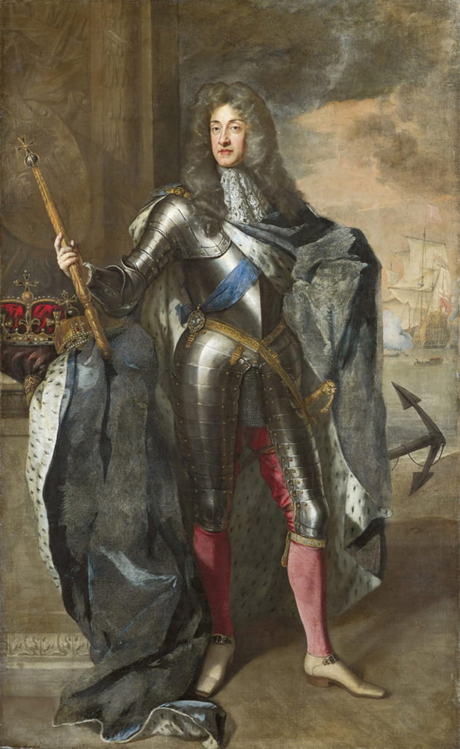 POSTERIIk Vintage Art Print Images Pictures Print London Portrait of King George I of Great Britain by Godfrey Kneller Modern Colour Posters for Office Home Decor 60x90cm