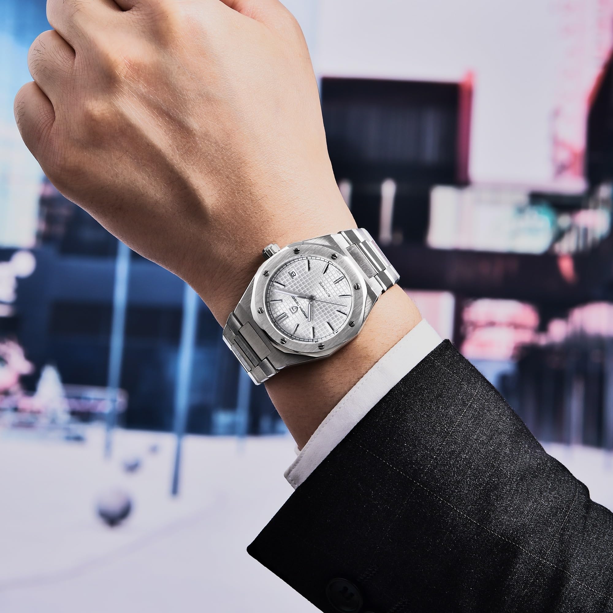 Pagani Design herrenuhr automatik Business Sports Mechanisch Herrenuhren Wasserdicht 100M Analogue Edelstahl Armbanduhr für Männer…