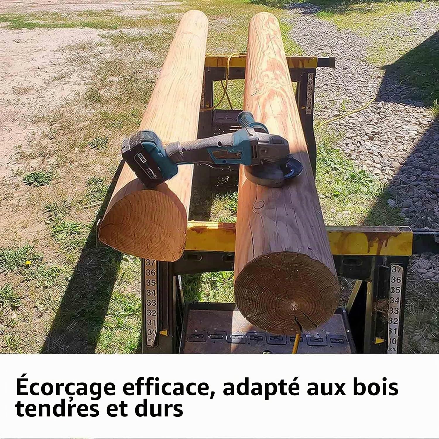 OBA Disque Bois Meuleuse 125mm, 3 Pièces Disques de Meulage pour Façonner, Meuler et Sculpture, Roues pour Meuleuse d'angle