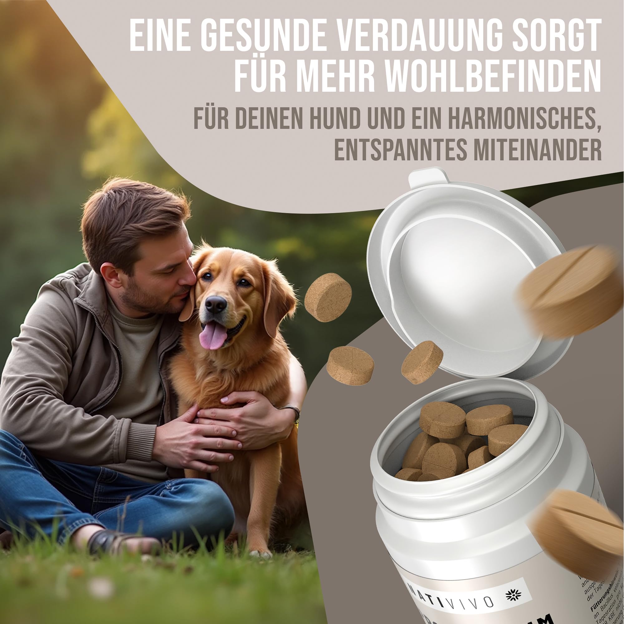 Probiotikum Complexe 120 comprimés + gouttes sensibles 300 g pour chiens sensibles