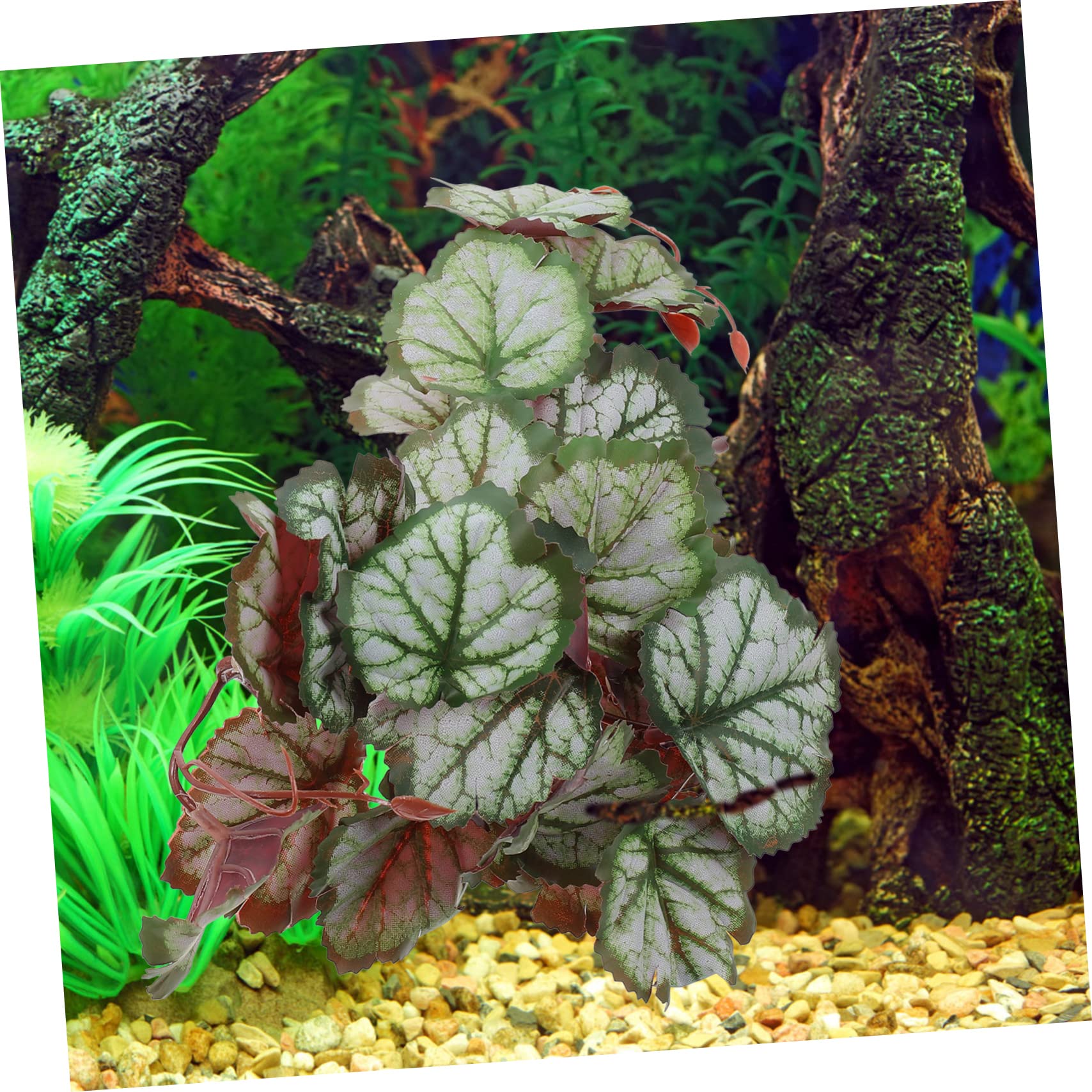 MAGICLULU 5piezas Adorno De Planta Artificial para Acuario y Terrario Decoración Lifelike para Peceras y Reptiles Accesorio Seguro y Duradero para Acuarios y Terrarios para Ocultar y Jugar
