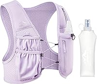 Vista 8 de Chaleco de correr para mujeres y hombres, patente original de Estados Unidos, correas ajustables para el pecho, chaleco de hidratación para correr