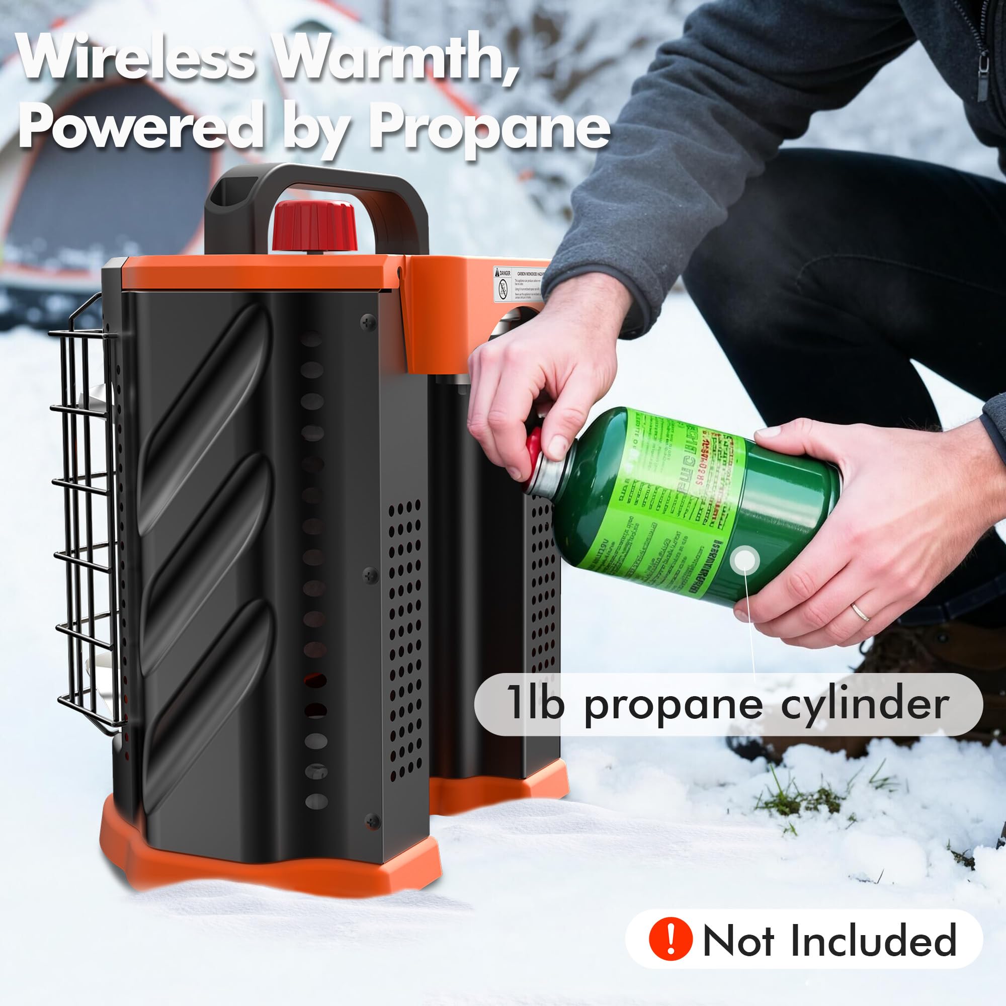 Fitfirst Portable Propane Heater - Outdoor Camping Heater -7