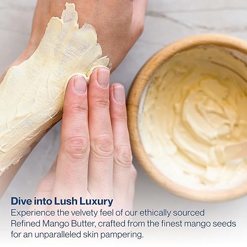 Miniatura 3 de uh*Roh*Muh Mantequilla de mango refinada prémium – Cuidado de la piel y cuidado del cabello esencial para una hidratación suave y sedosa |