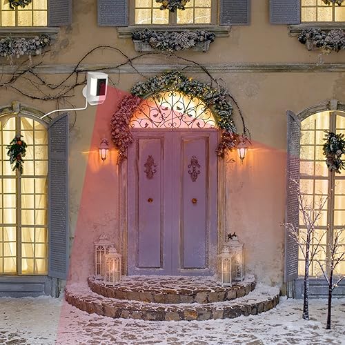 Miniatura 5 de ALERTCAM Adaptador de corriente para Ring Spotlight Cam PlusPro batería con cable plano resistente a la intemperie de 30 pies299ft para exteriores