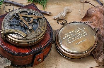 Personalized Compass, Engraved Compass, Custom Compass, Wedding Gift, Groomsmen Gift, Wedding Keepsake, Christmas, Baptism, Graduation, boy Scouts, Sundial, Nautical, Anniversary, Fathers Day