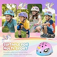 Vista 57 de Casco de bicicleta para niños pequeños, ajustable y multideportivo para niños y niñas, 2 tamaños