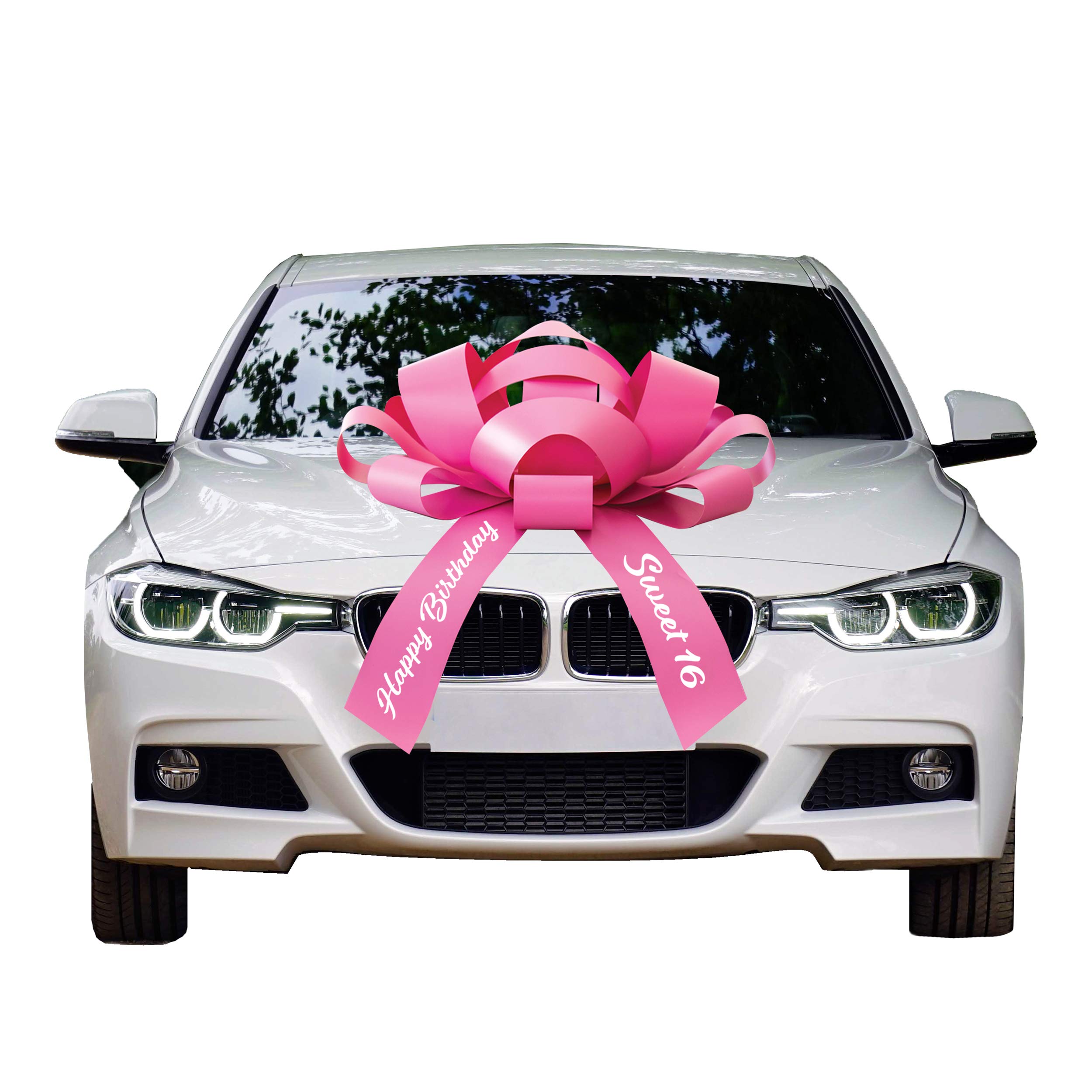 CarBowz Big Car Bow, Sweet 16 Happy Birthday, Giant 30