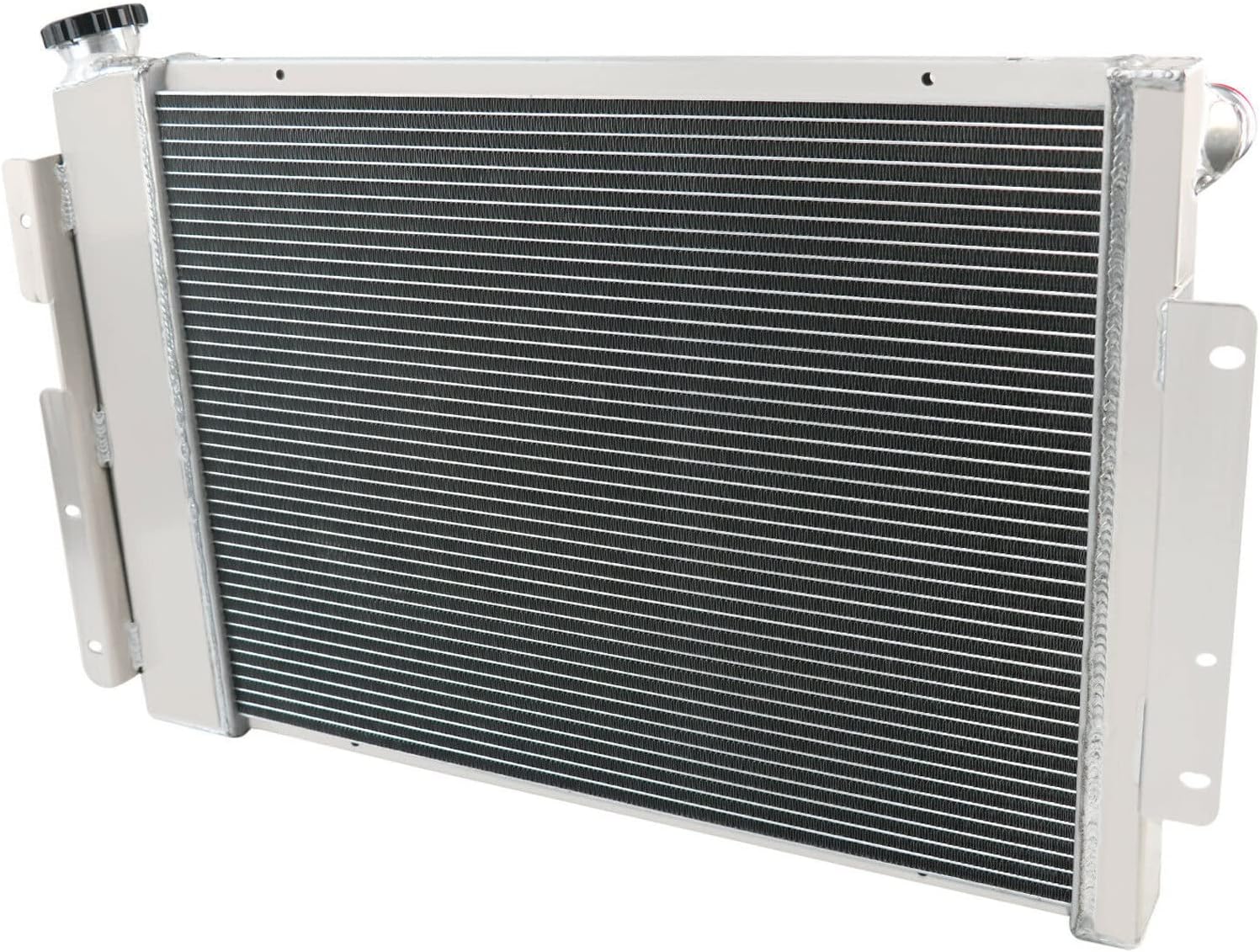 CC370 Aluminum Radiator For 1967 1968 1969 Chevy Camaro Pontiac Firebird Big Block 23" W Core L6 V8 3 Row Core Shroud Fan Thermostat Relay Kit