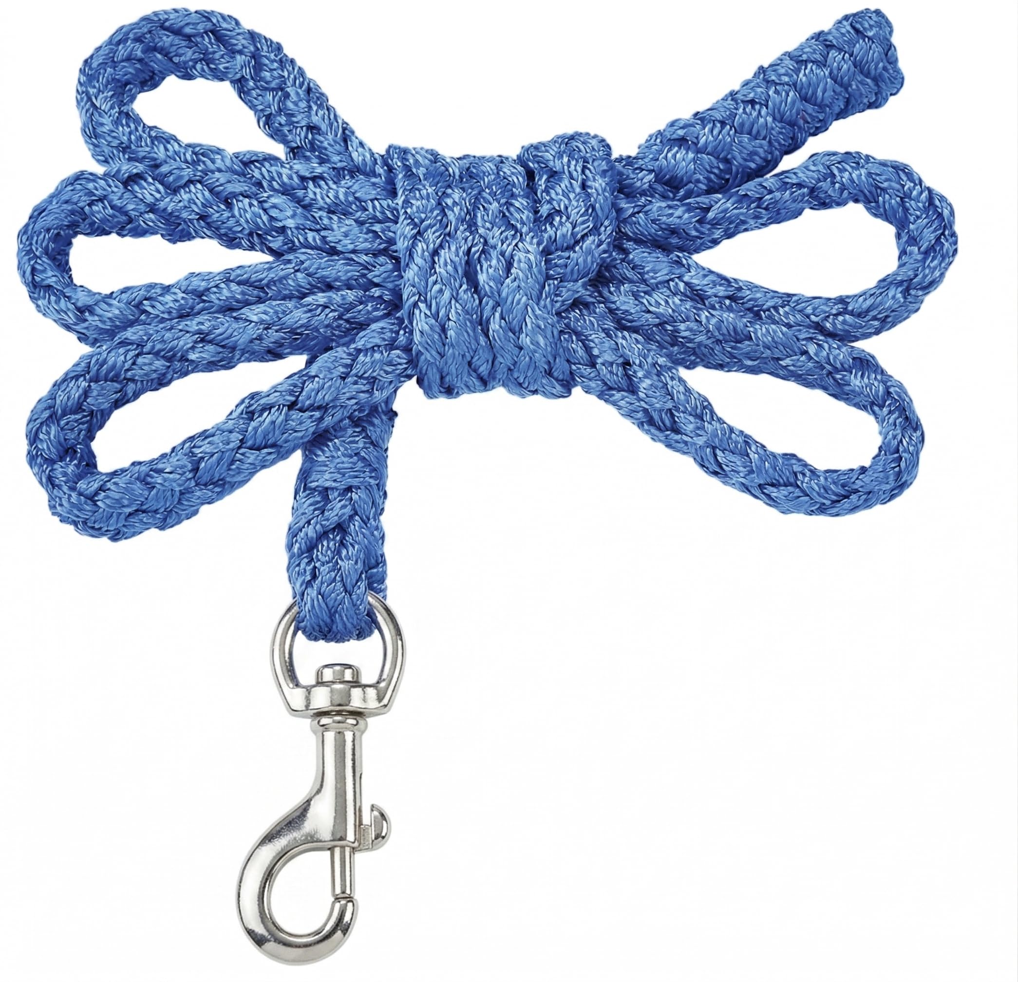 JA4009 Lead Rope Horse Tie Rope with Carabiner Hook or Panic Hook 2 m in Many Colours (Plain - Royal Blue, Snap Hook)