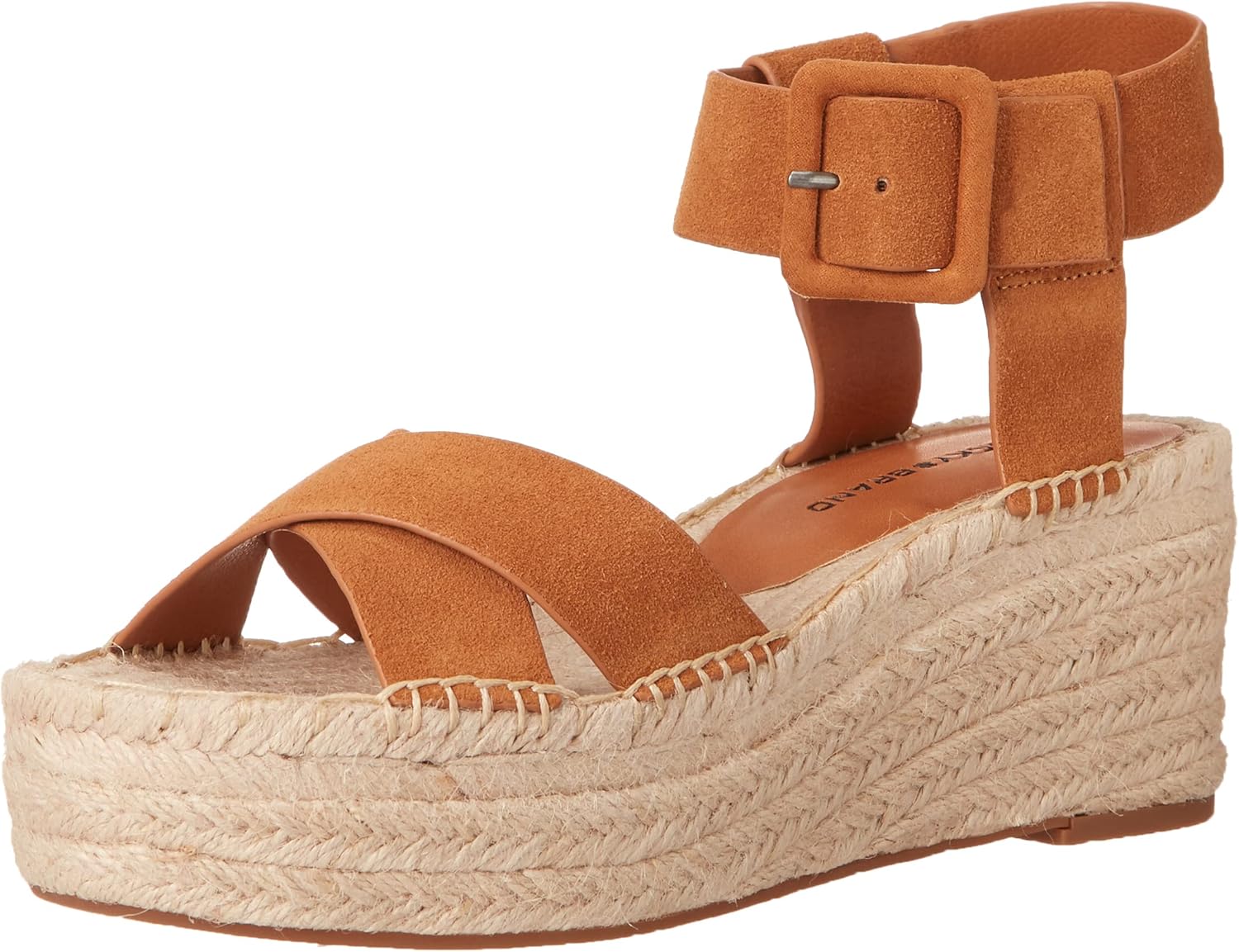 Lucky Brand Women's Audrinah Espadrille Wedge Sandal, Cognac, 9