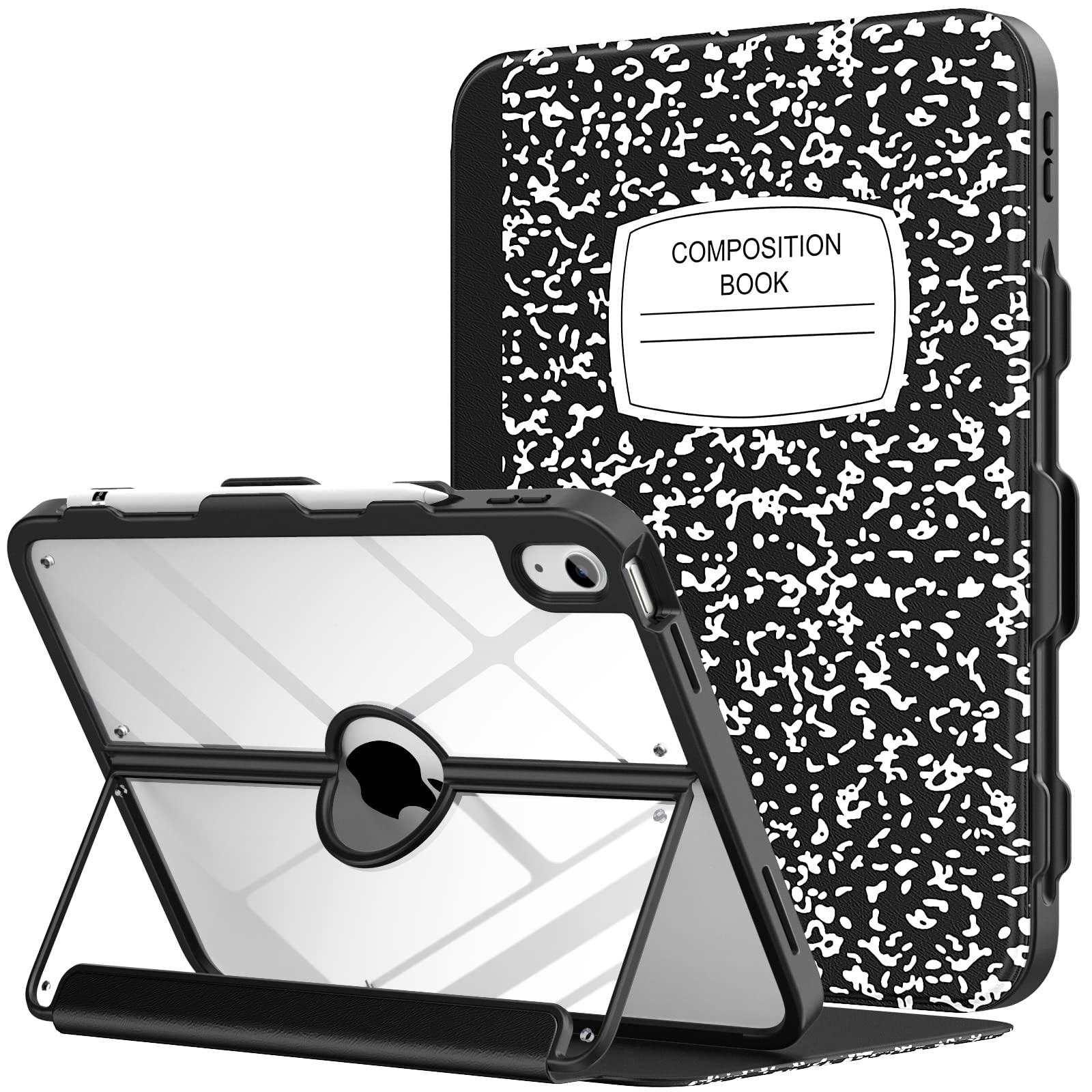 AUAUA Coque Pour IPad 10èe Génération, Étui 2022 10,9 Pouces Avec Porte-Crayon, Cuir Vegan