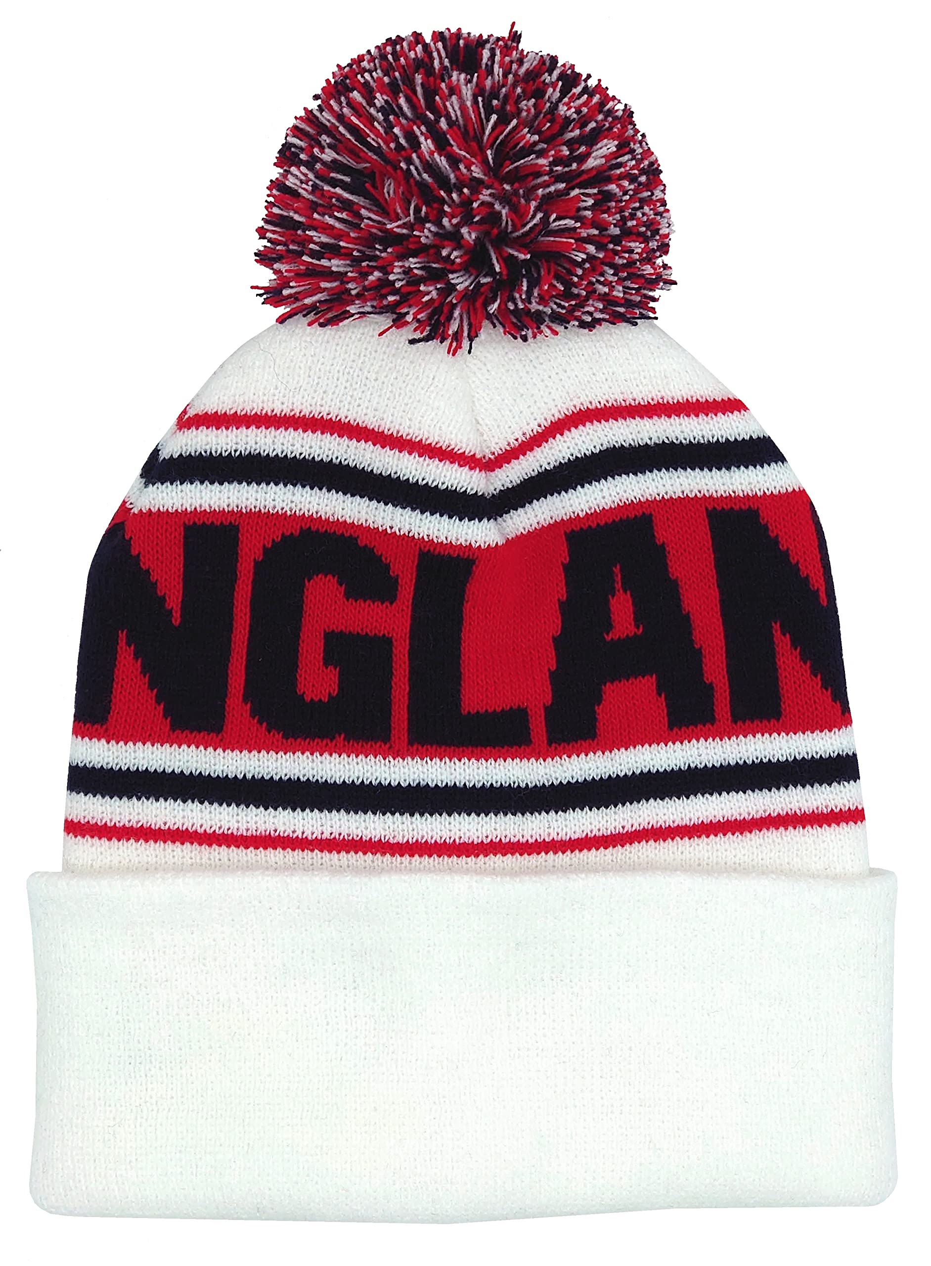 Arena ScarvesEngland Football Supporters Bobble Hat Red, Navy, White