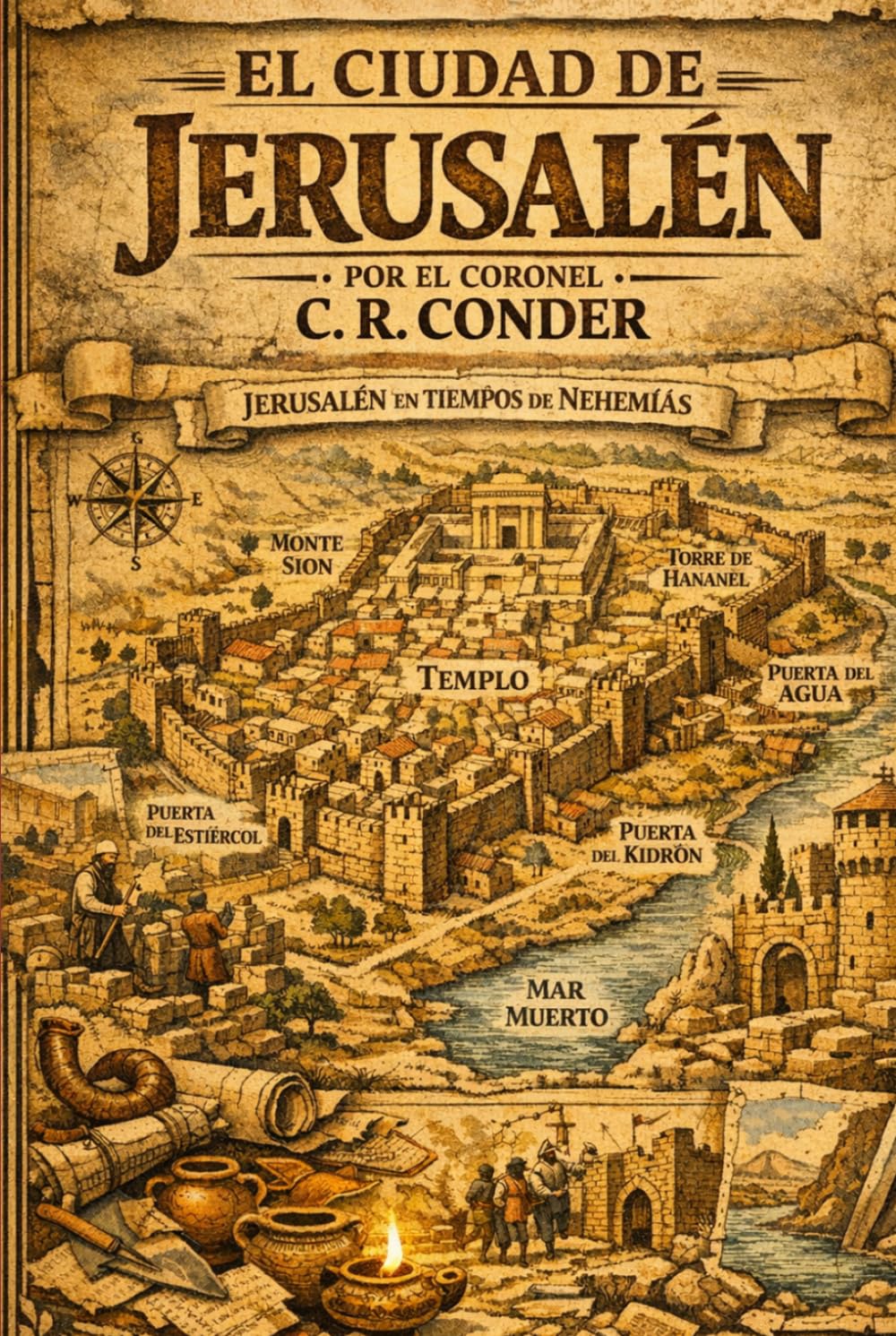 LA CIUDAD DE JERUSALÉN: Topografía, Historia y Arqueología Bíblica: Edición Ilustrada de Letra Grande