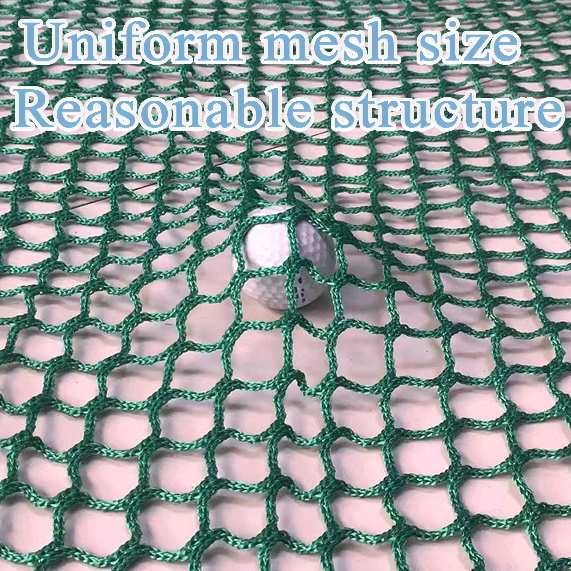 Golfnetz, Golf Übungszaunnetz, 3 * 3 m Golf-Übungsnetz, Tragbares Golfnetz für Drinnen und Draußen, Schwerlast Golfball-Absperrnetz, für Golfschwungübungen in Garage oder Garten (nur Netz)