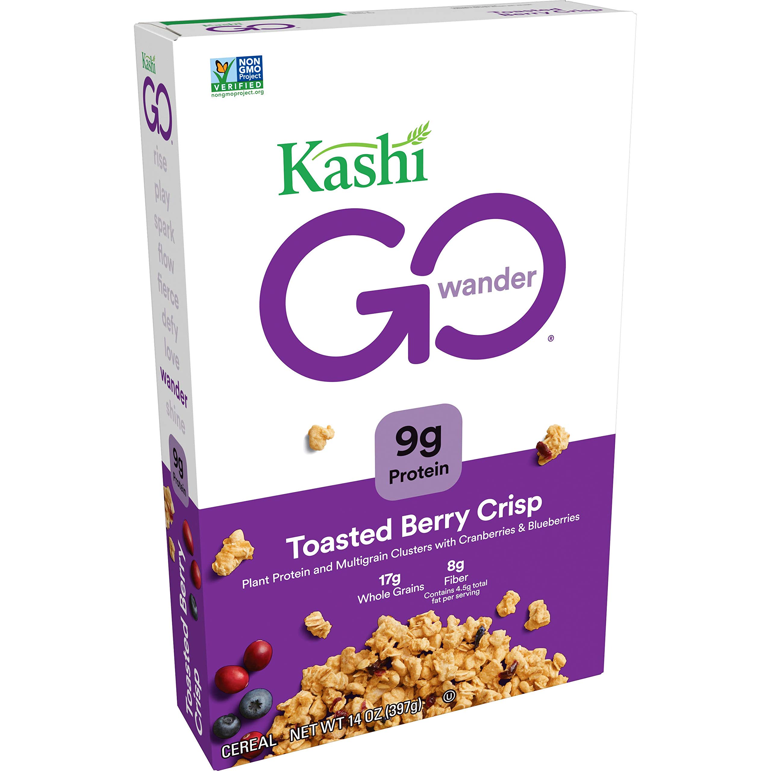 Kashi GO, Breakfast Cereal, Toasted Berry Crisp, Good Source of Protein