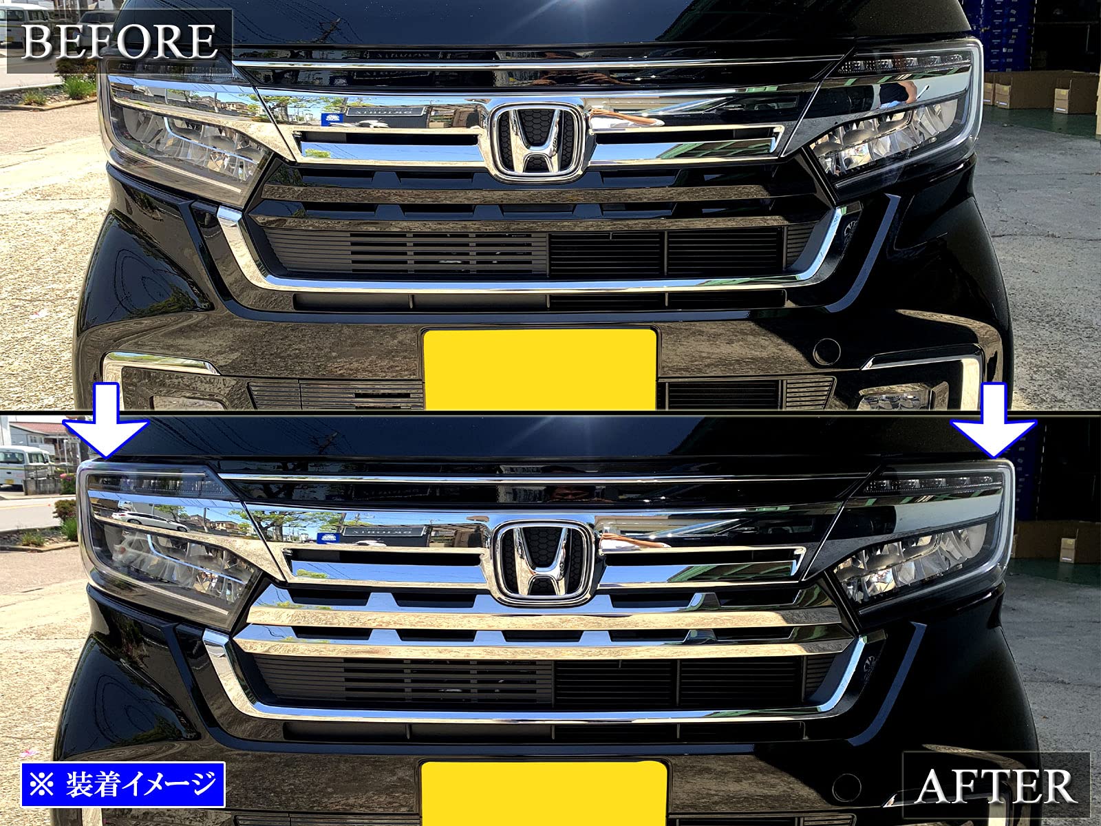 nboxカスタム グリル Amazon.co.jp: BRIGHTZ N－BOXカスタム JF3 JF4 後期 超鏡面