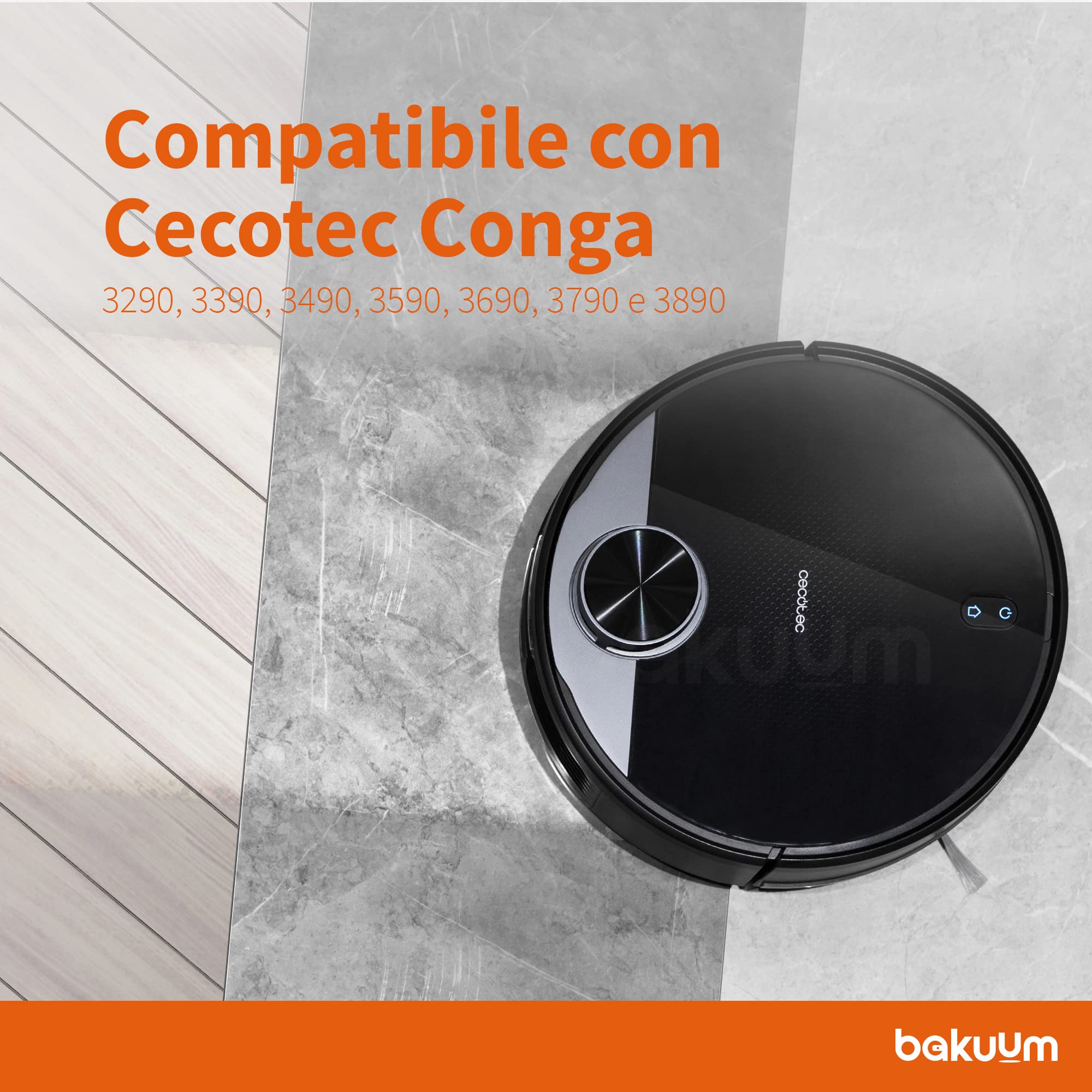 4 Filtri Di Ricambio Per Aspirapolvere Cecotec Conga 3490, 3290, 3390, 3590, 3690, 3790, 4090 E Mijia STYJ02YM