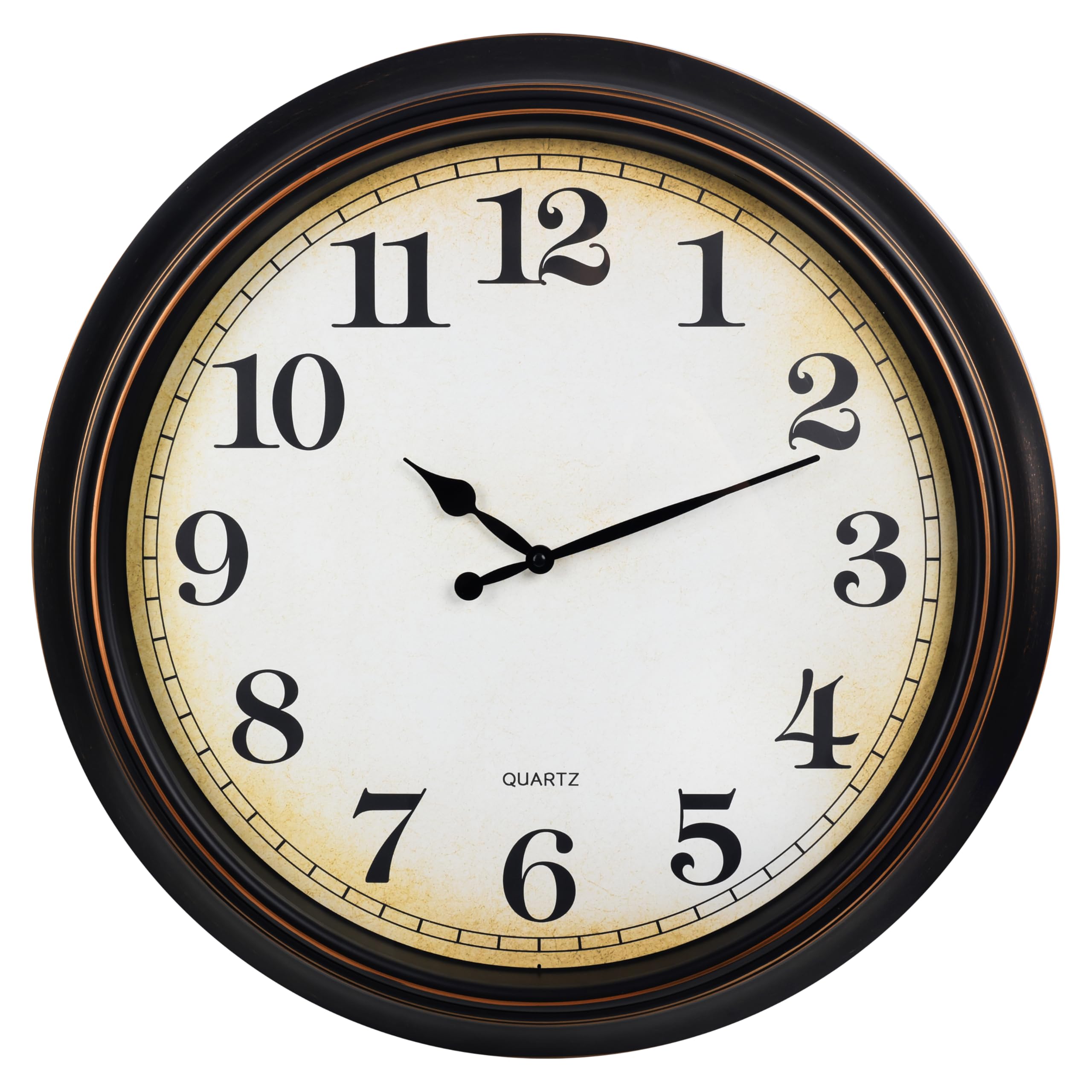 Horloge murale à piles facile à installer pour décorer un grand salon