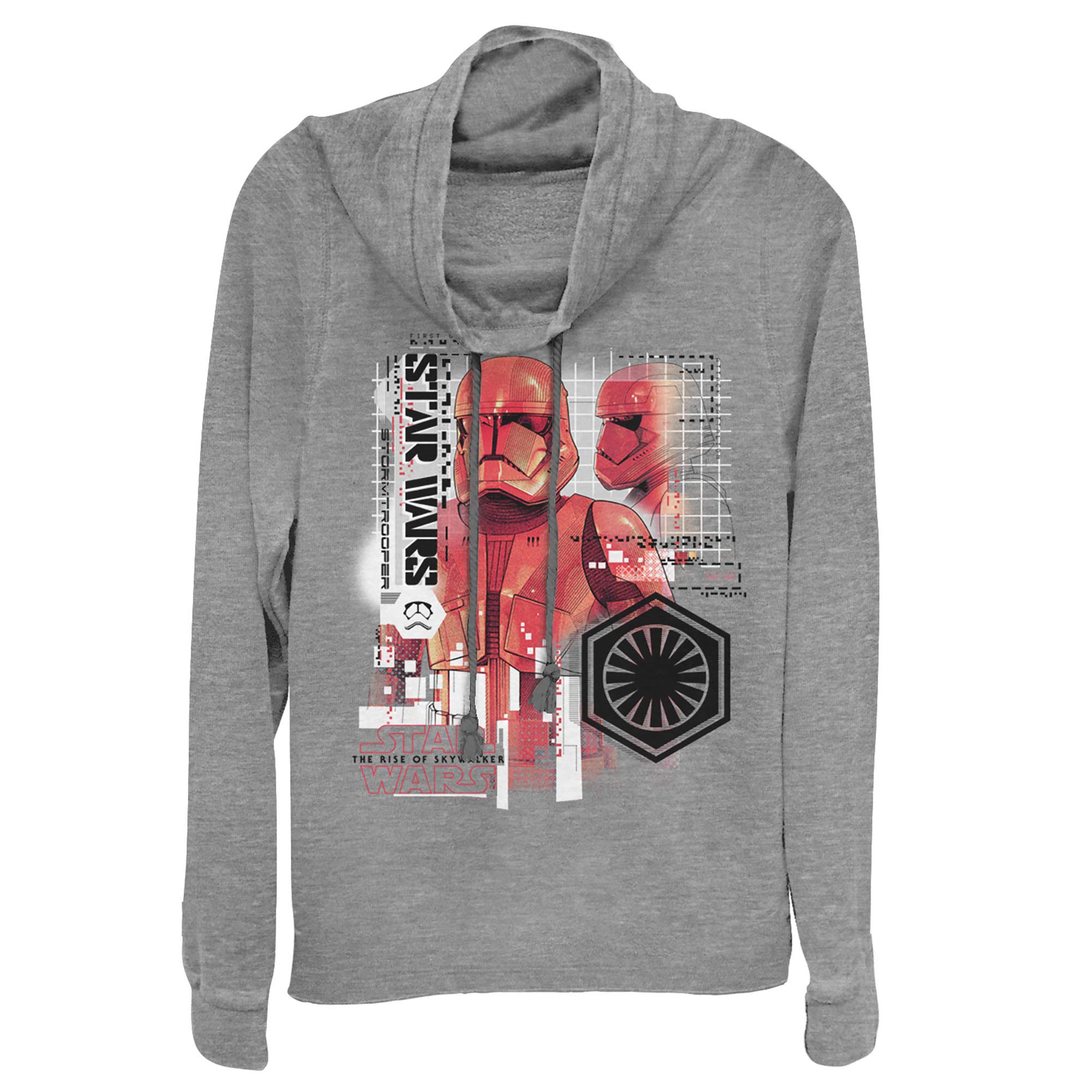 Sweater Star Wars gris avec col bénitier chaud taille XXL Junior pour adolescent - 4