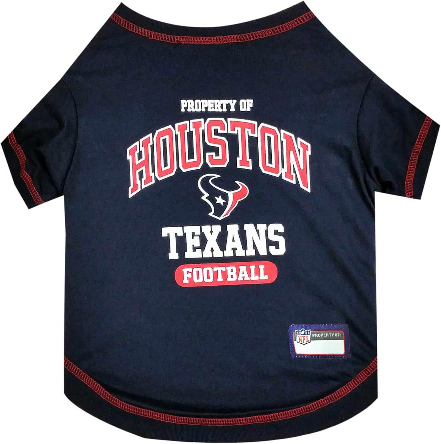 Pets First PET SHIRT for Dogs & Cats - NFL HOUSTON TEXANS Dog T-Shirt, X-Small. - Cutest Pet Tee Shirt for the real sporty pup X-Small Houston Texans